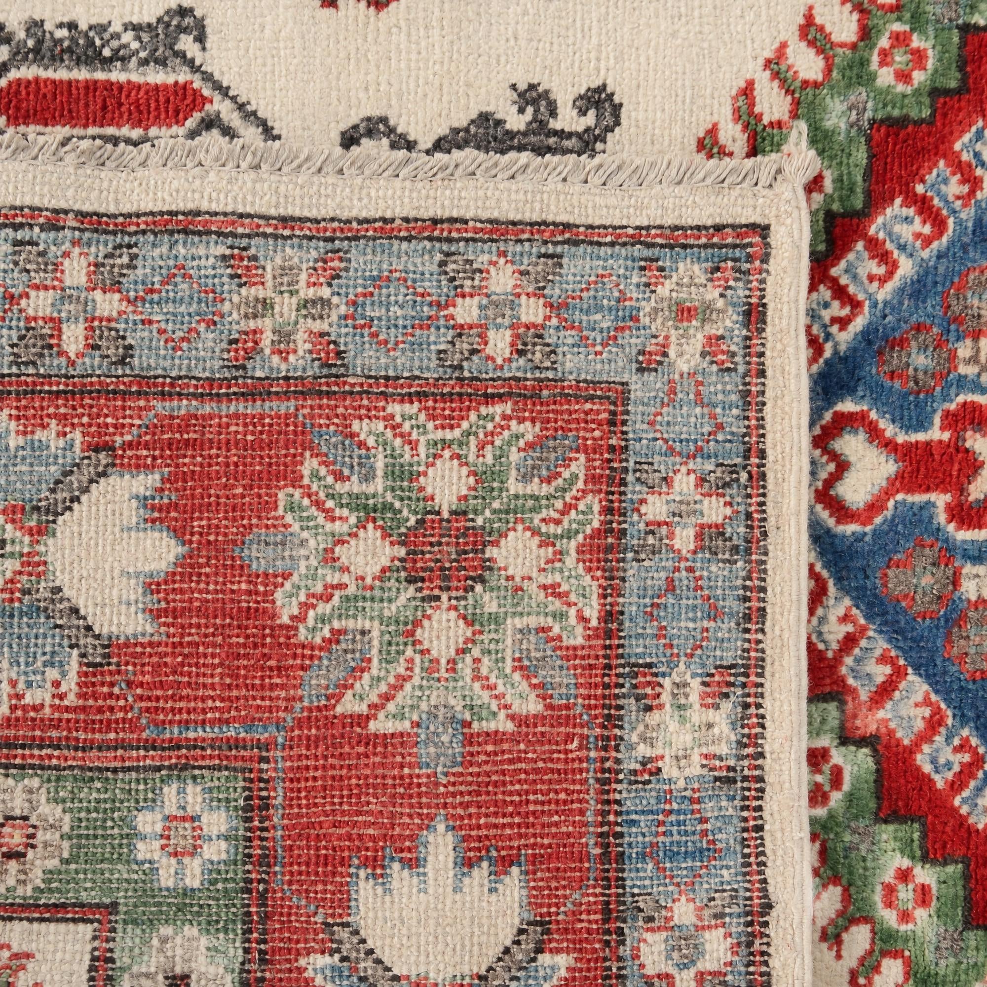150cm x 195cm Hand Knotted Kazak Rug