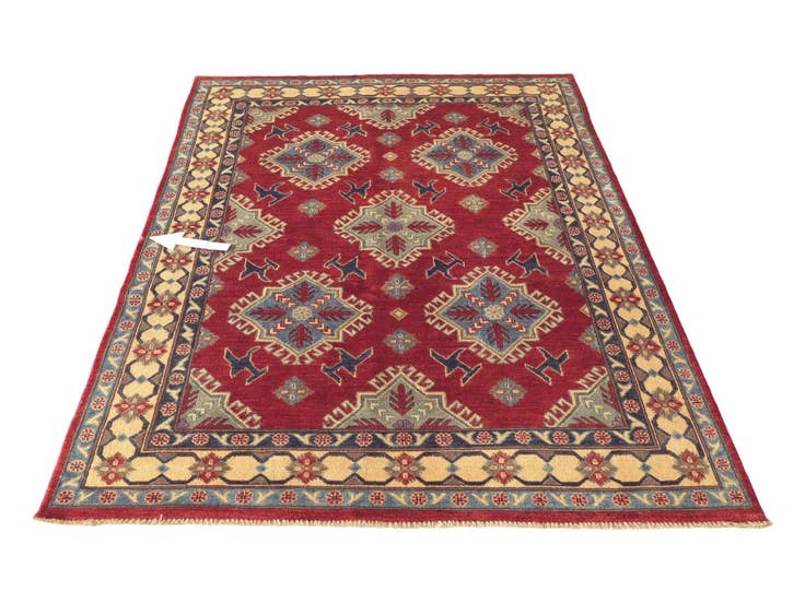 Detailansicht von 150cm x 190cm Handgeknüpft Kazak Teppich