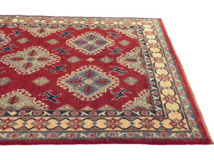 Detailansicht von 150cm x 190cm Handgeknüpft Kazak Teppich