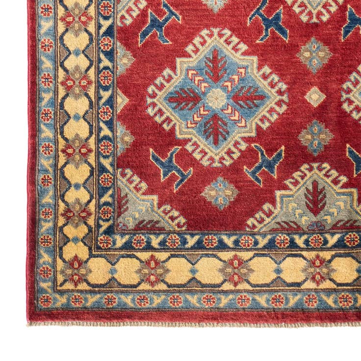 Detailansicht von 150cm x 190cm Handgeknüpft Kazak Teppich