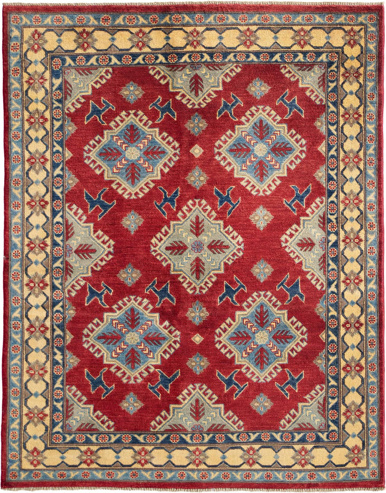 Detail image 2 of 10: 5' x 6' 4 Hand Knotted Kazak Rug