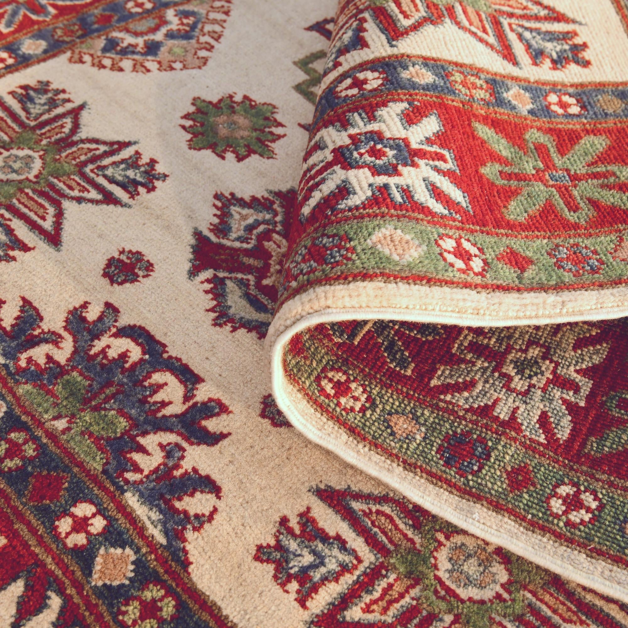 3' 5 x 5' 1 Hand Knotted Kazak Rug