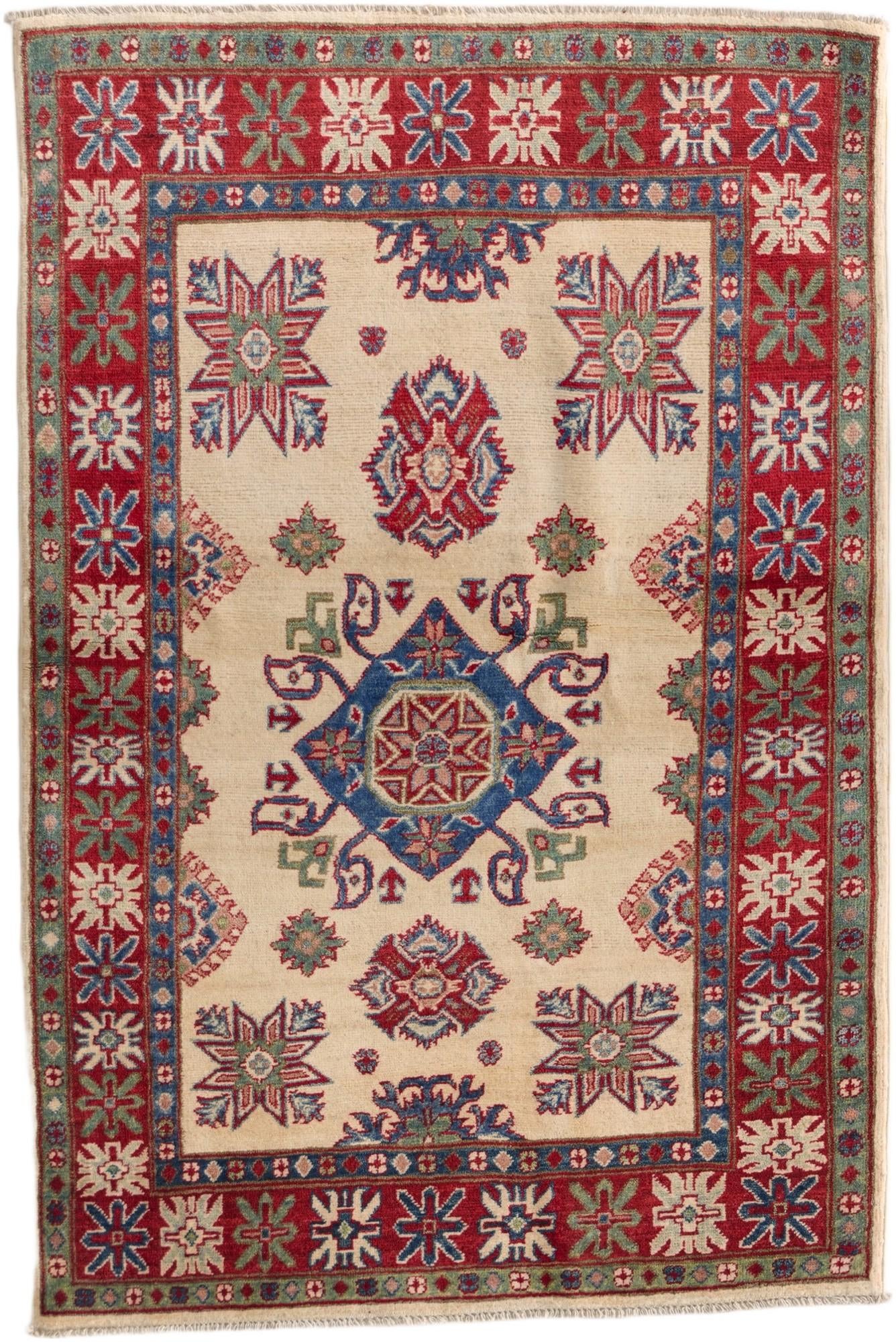 3' 5 x 5' 1 Hand Knotted Kazak Rug