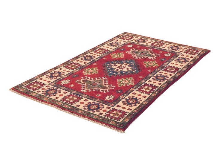 Detail image of 2' 7 x 4' 3 Hand Knotted Kazak Rug