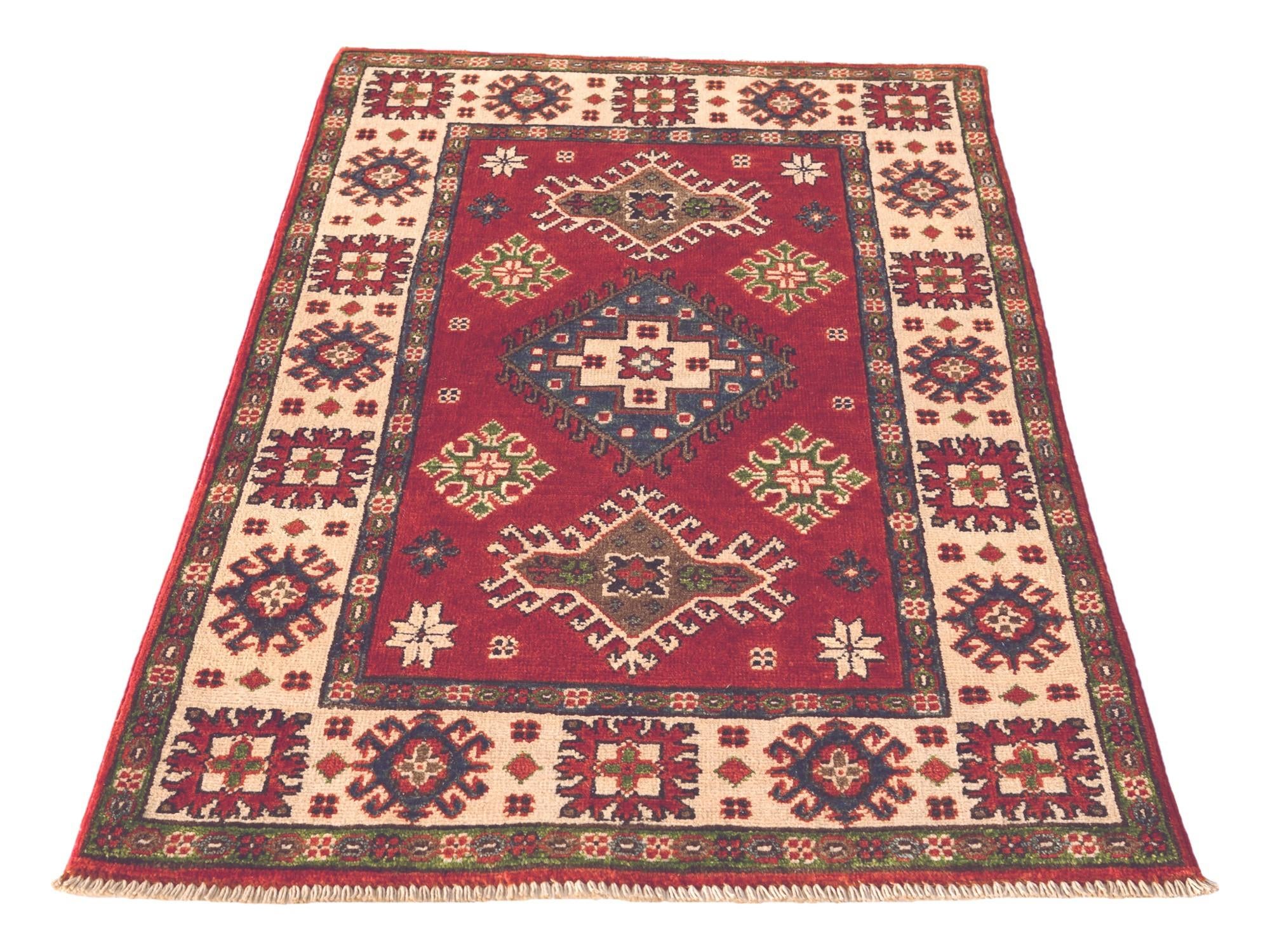 2' 7 x 4' 3 Hand Knotted Kazak Rug