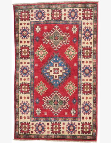 2' 7 x 4' 3 Hand Knotted Kazak Rug