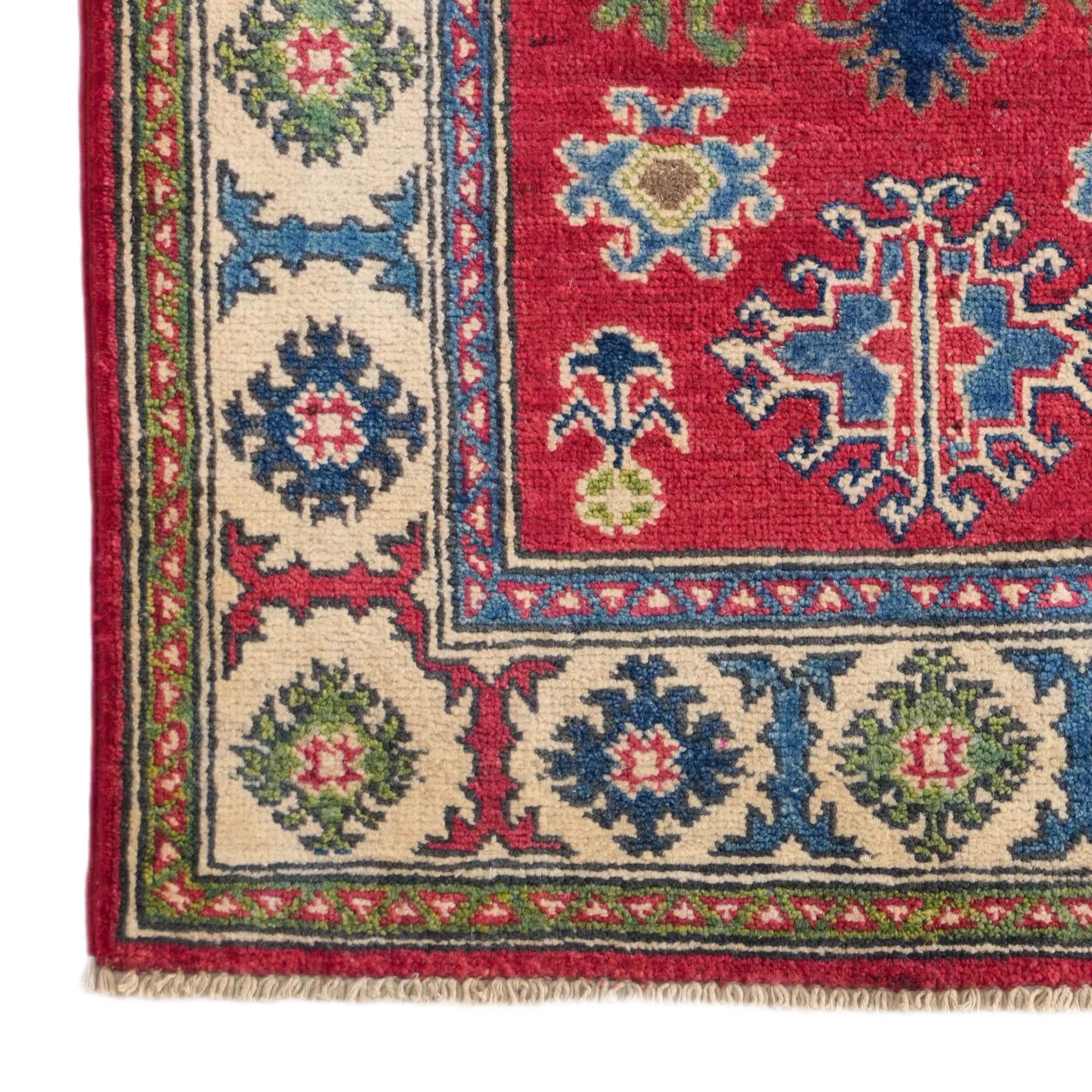 2' 7 x 4' 1 Hand Knotted Kazak Rug