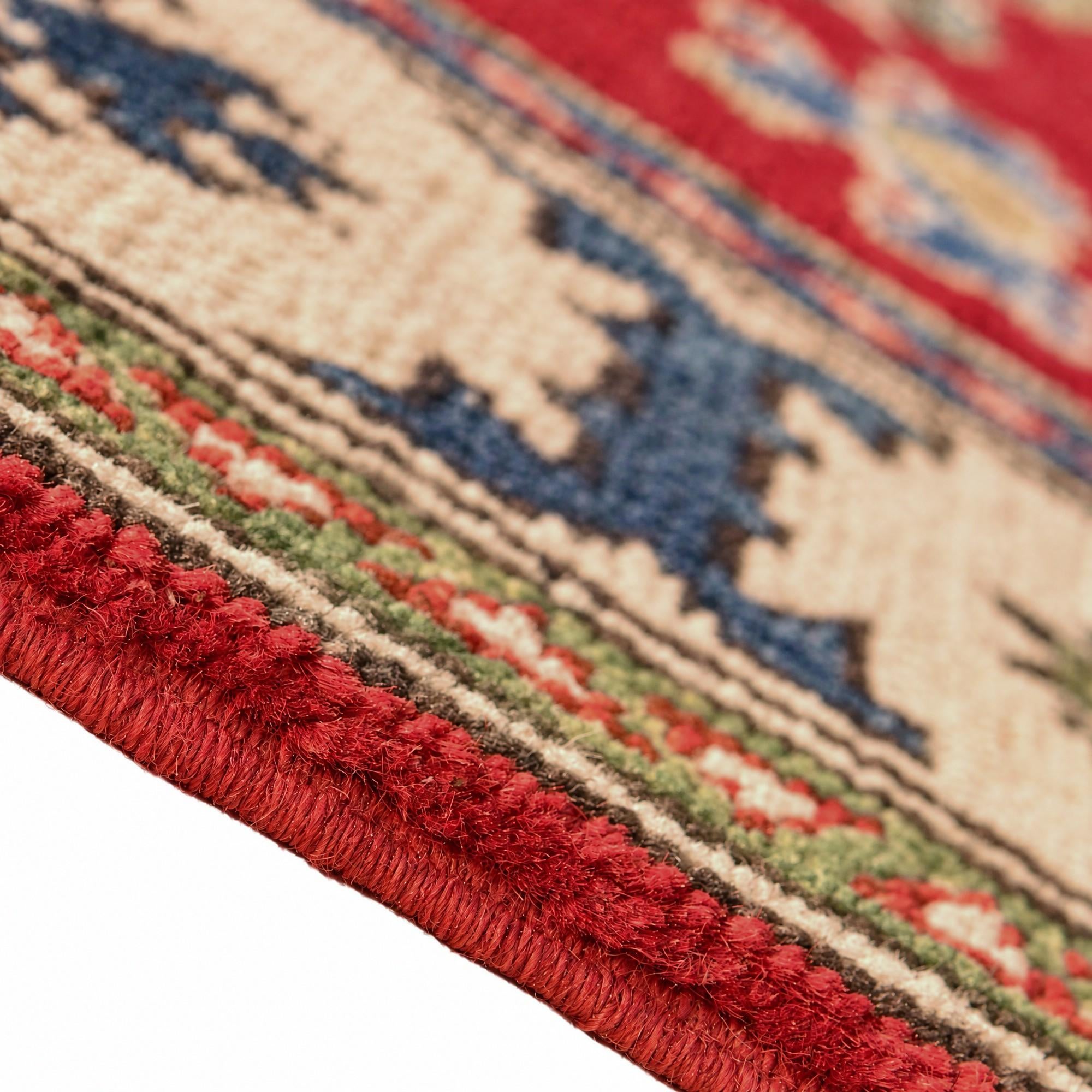 80cm x 125cm Hand Knotted Kazak Rug