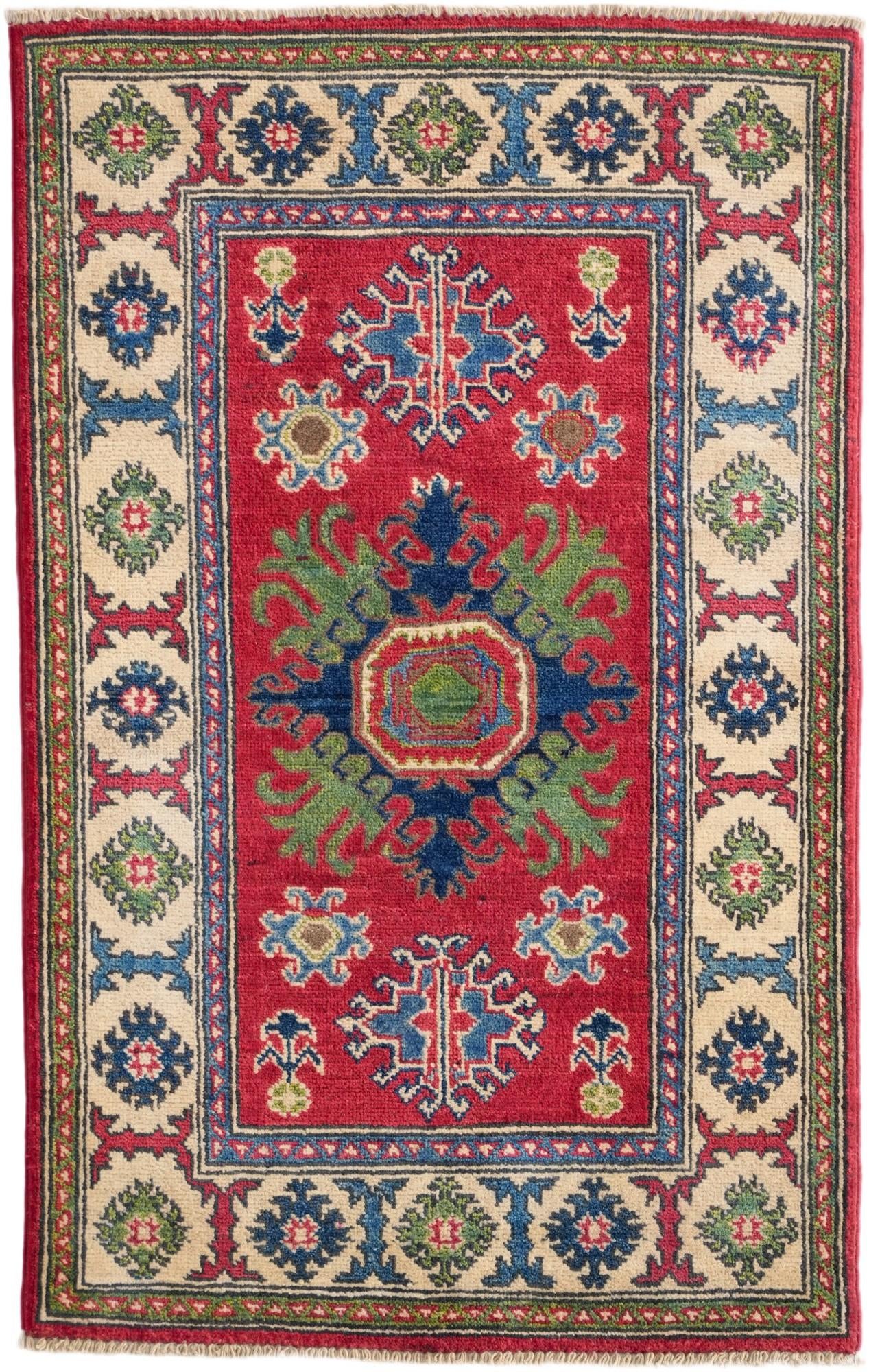 2' 7 x 4' 1 Hand Knotted Kazak Rug