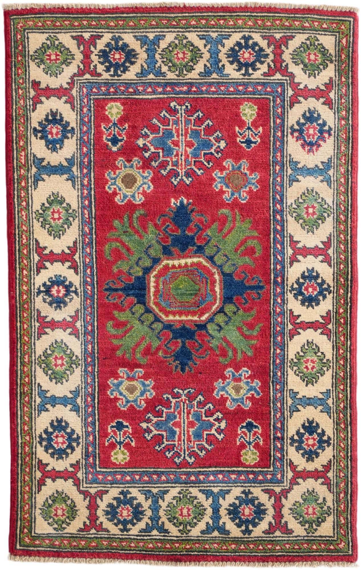 2' 7 x 4' 1 Hand Knotted Kazak Rug