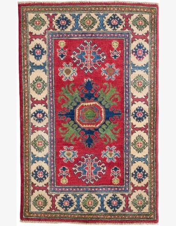 2' 7 x 4' 1 Hand Knotted Kazak Rug