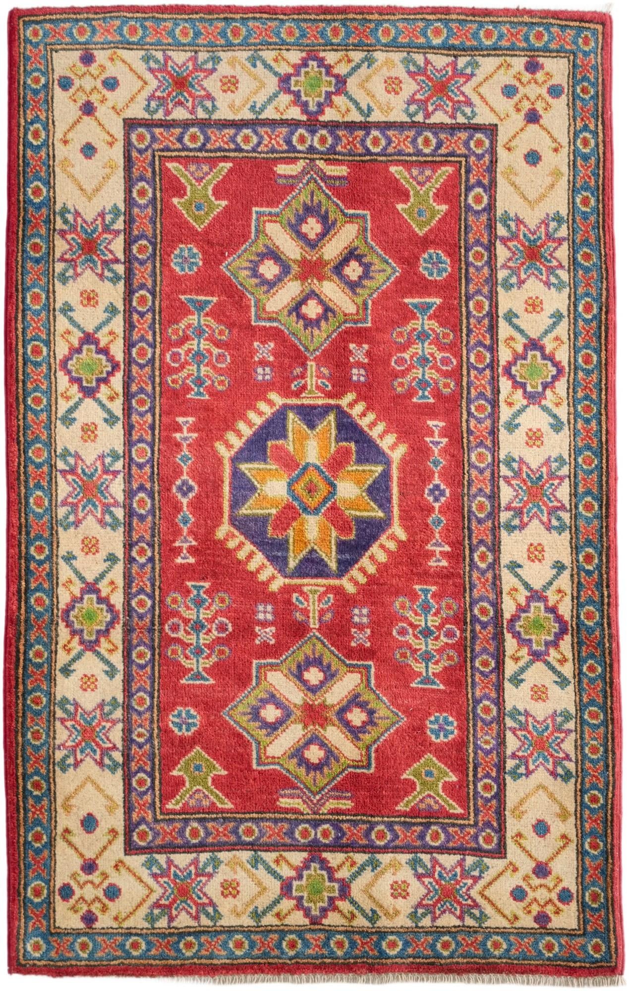 2' 8 x 4' 2 Hand Knotted Kazak Rug