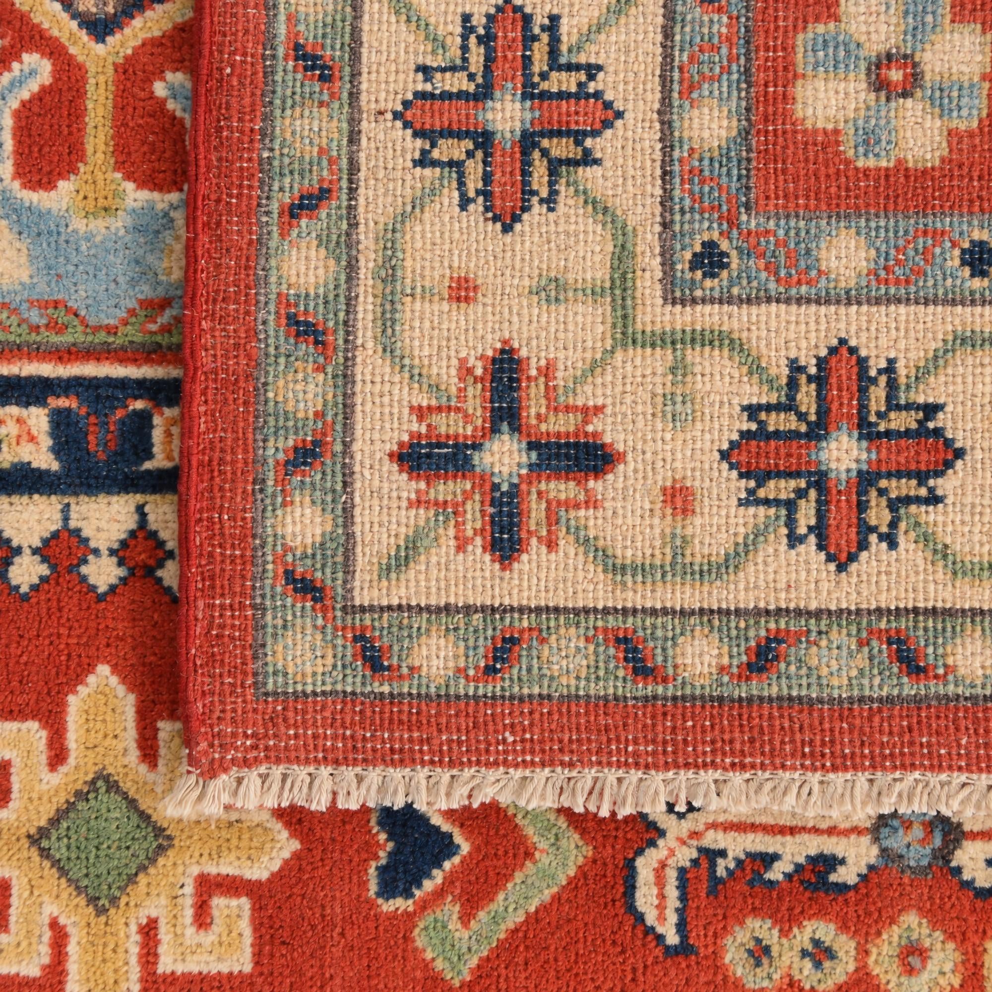 125cm x 190cm Handgeknüpft Kazak Teppich
