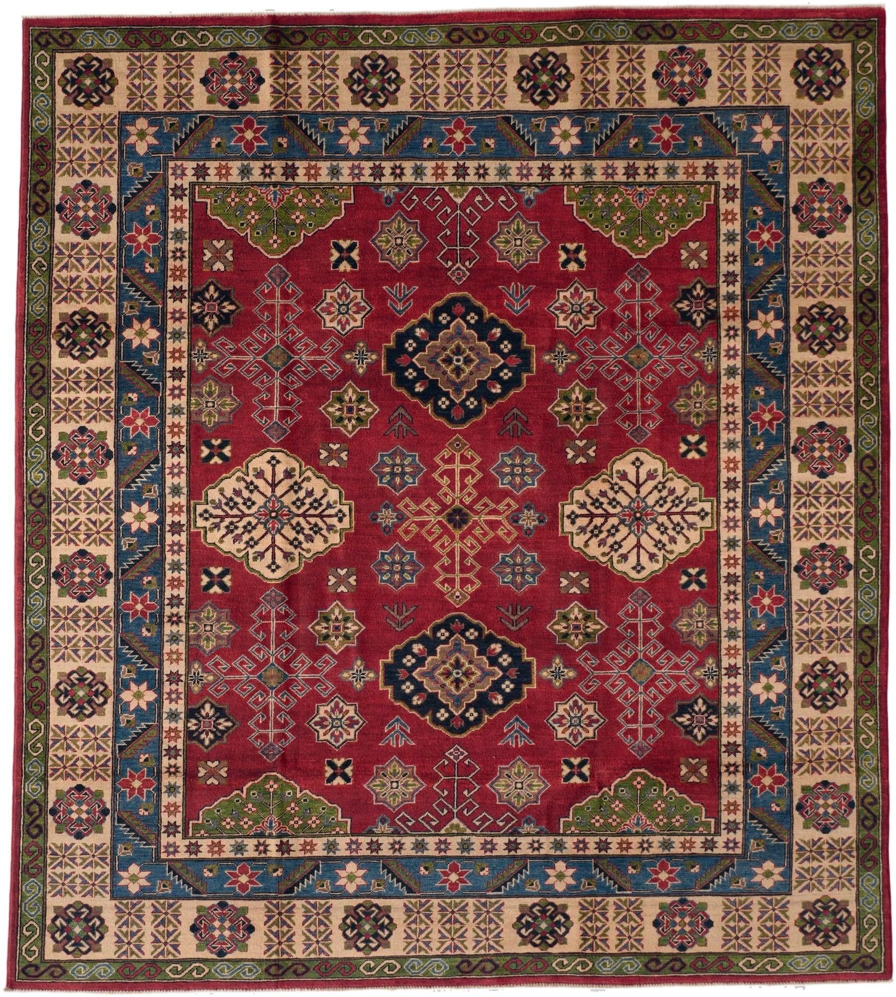 8' 1 x 9' Hand Knotted Kazak Rug