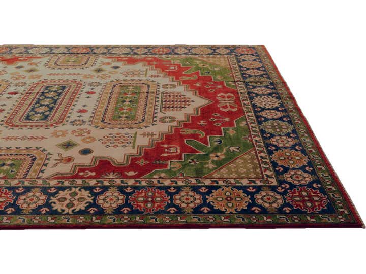 8' 2 x 10' 3 Hand Knotted Kazak Rug