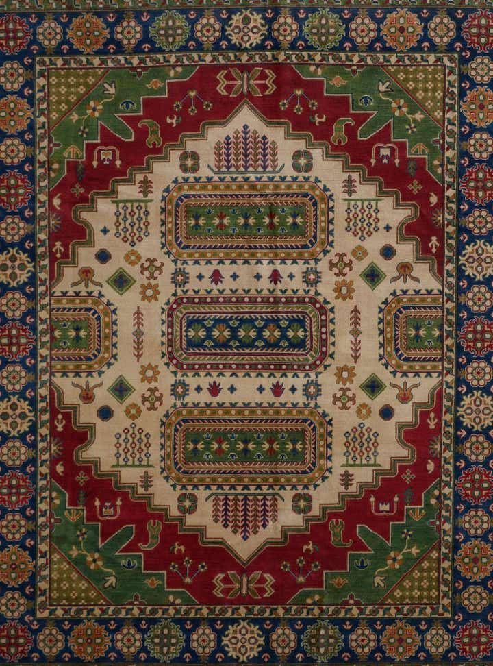 8' 2 x 10' 3 Hand Knotted Kazak Rug