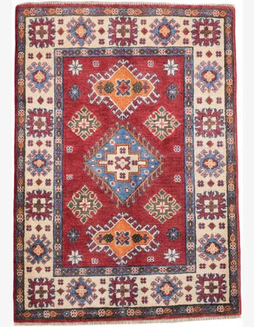 2' 11 x 4' 2 Hand Knotted Kazak Rug