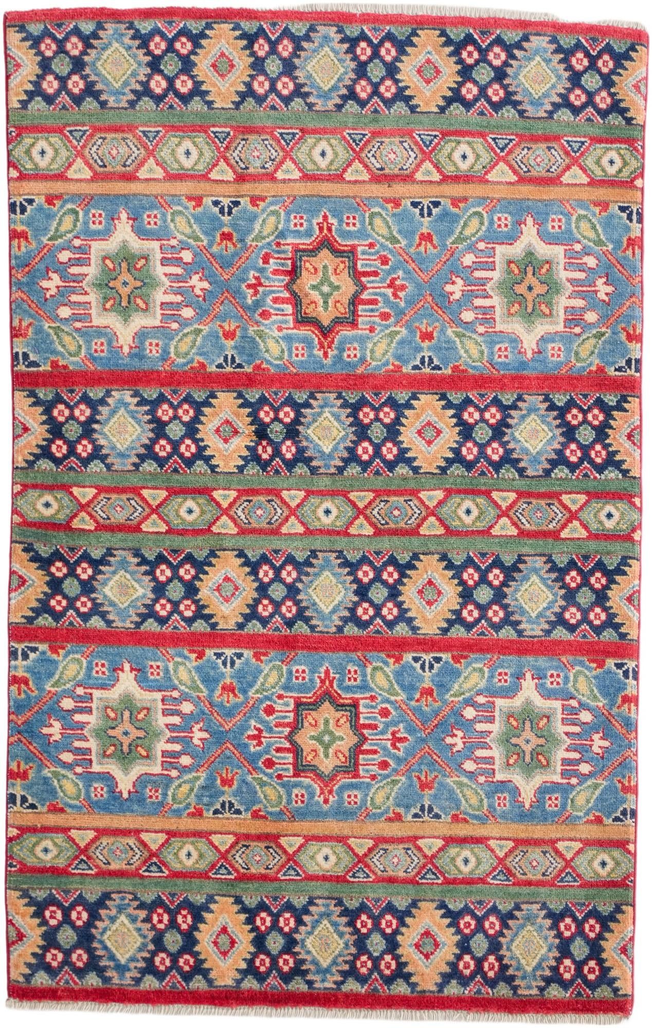 3' 3 x 5' 1 Hand Knotted Kazak Rug