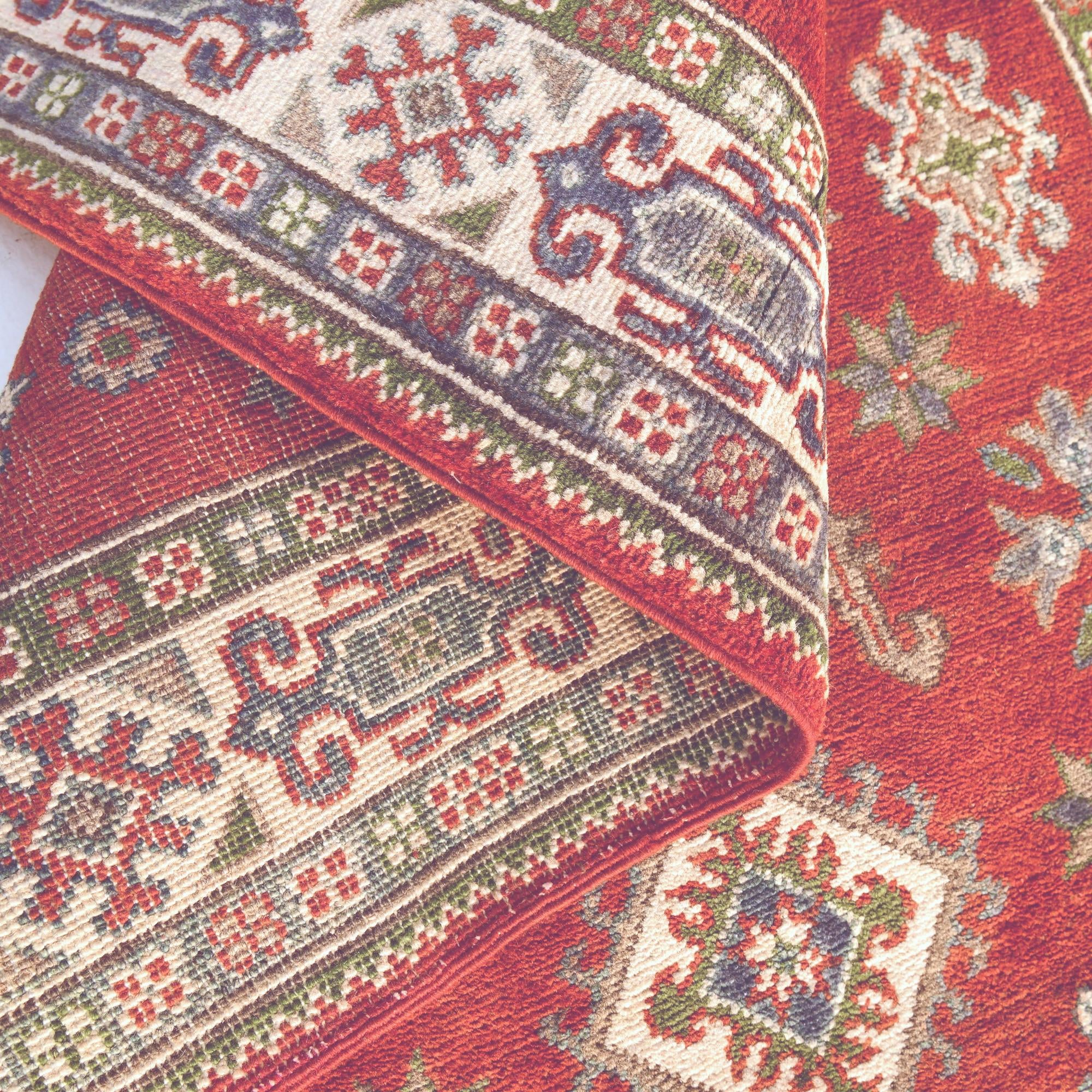 3' 3 x 5' 2 Hand Knotted Kazak Rug