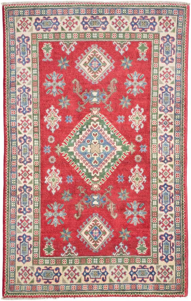 3' 3 x 5' 2 Hand Knotted Kazak Rug