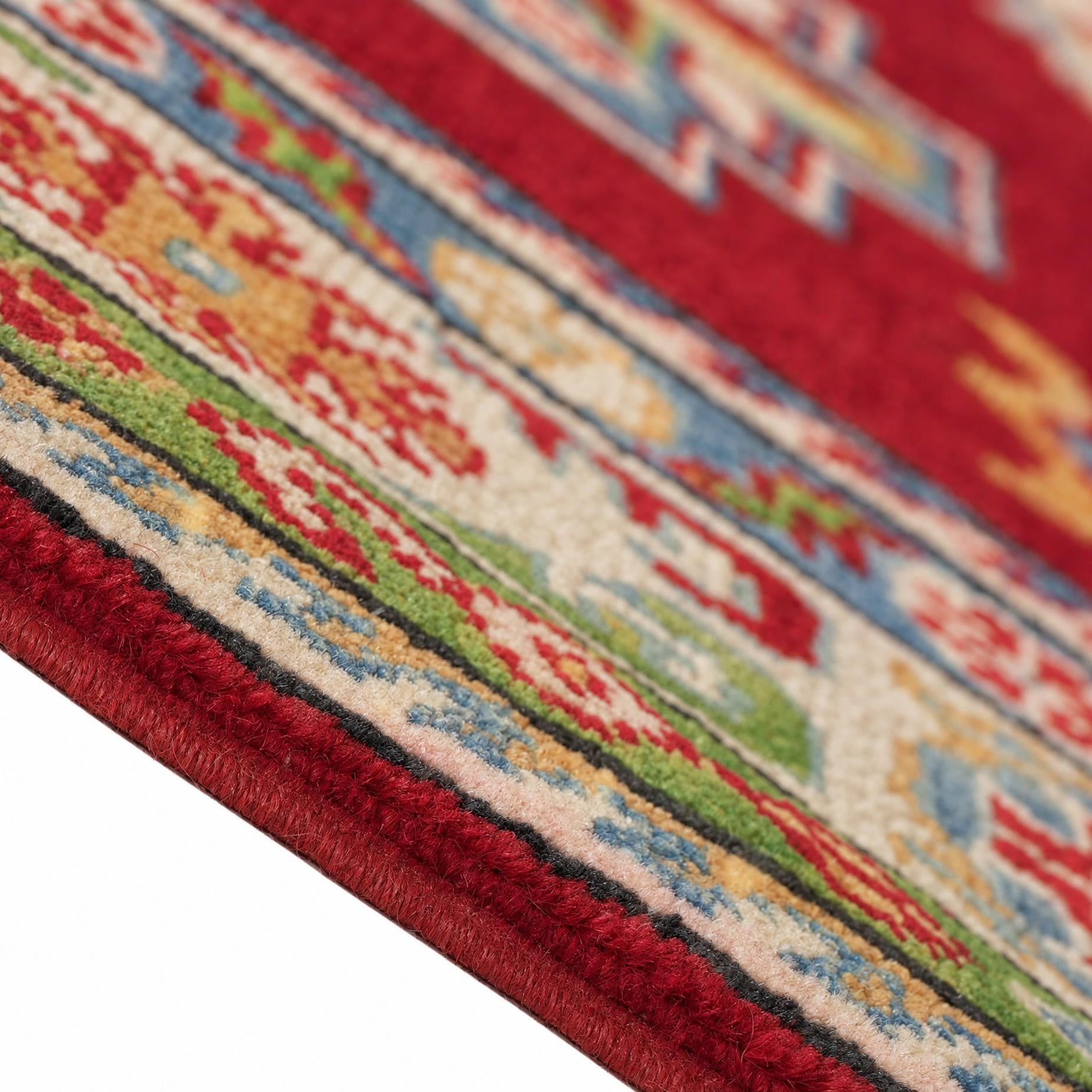 155cm x 210cm Handgeknüpft Kazak Teppich