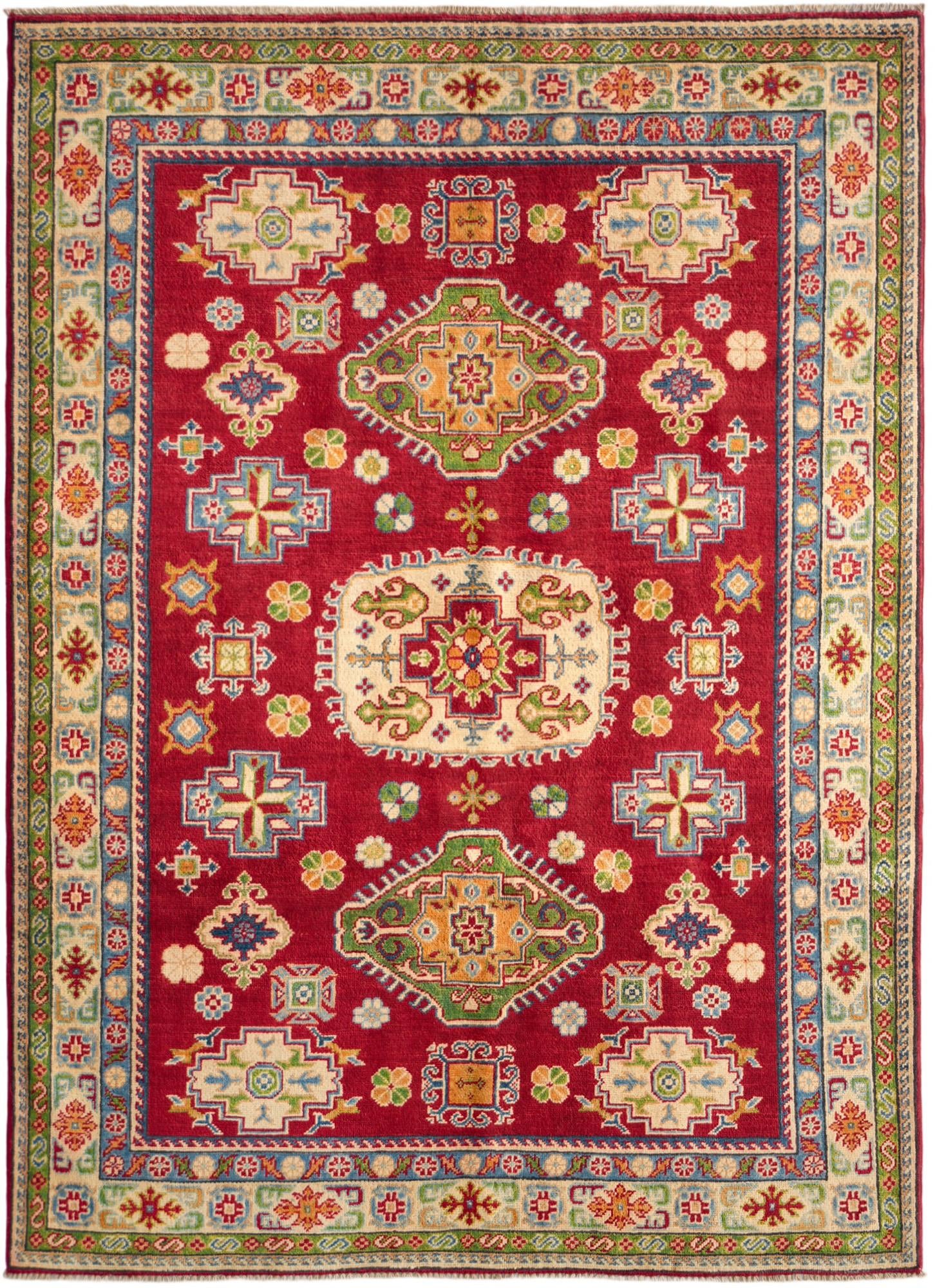 155cm x 210cm Hand Knotted Kazak Rug