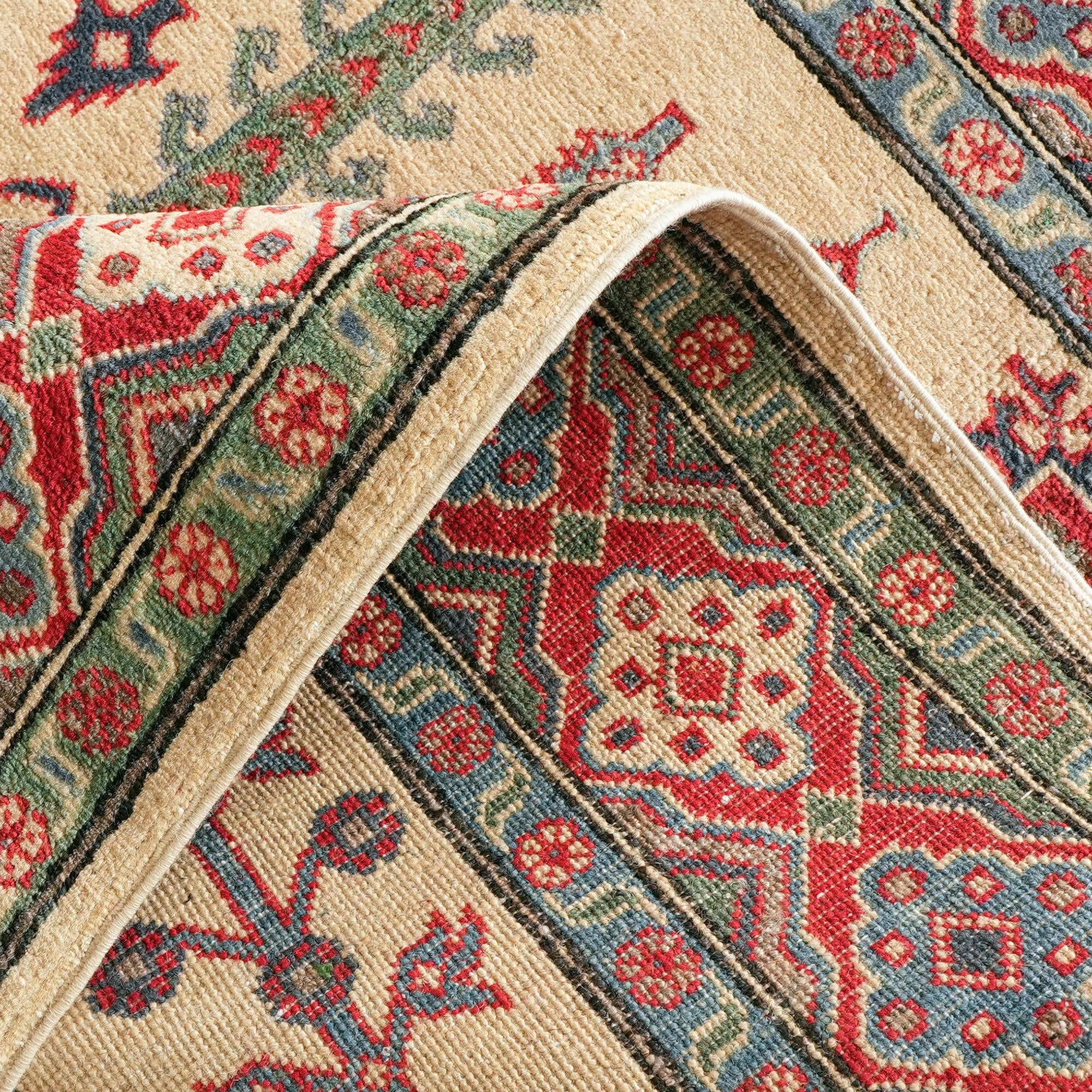 Detail image 8 of 10: 5' x 6' 6 Hand Knotted Kazak Rug