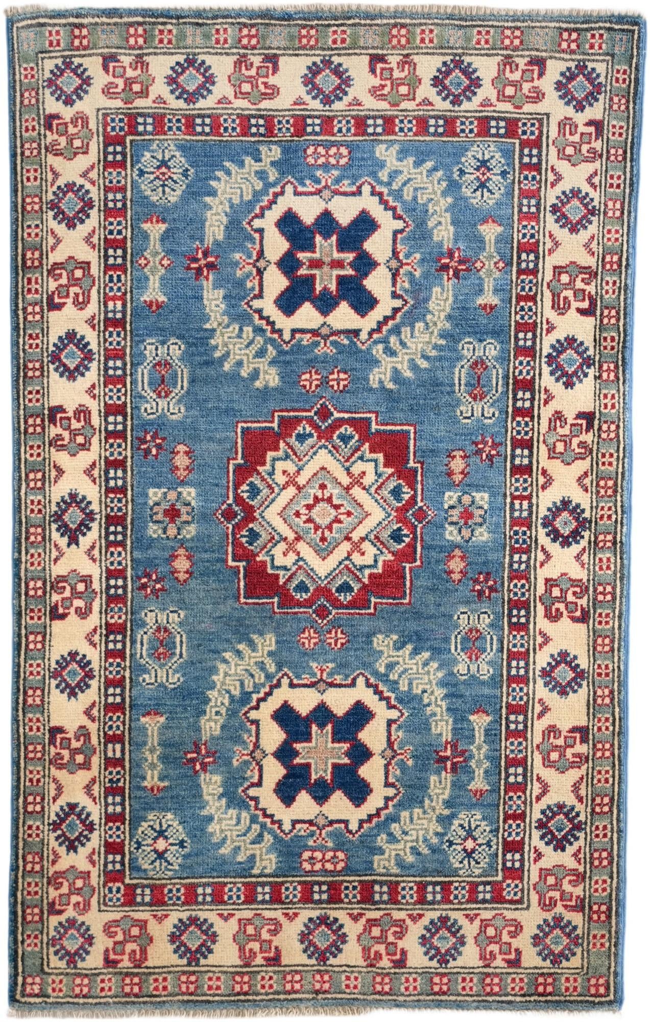 2' 7 x 4' 2 Hand Knotted Kazak Rug