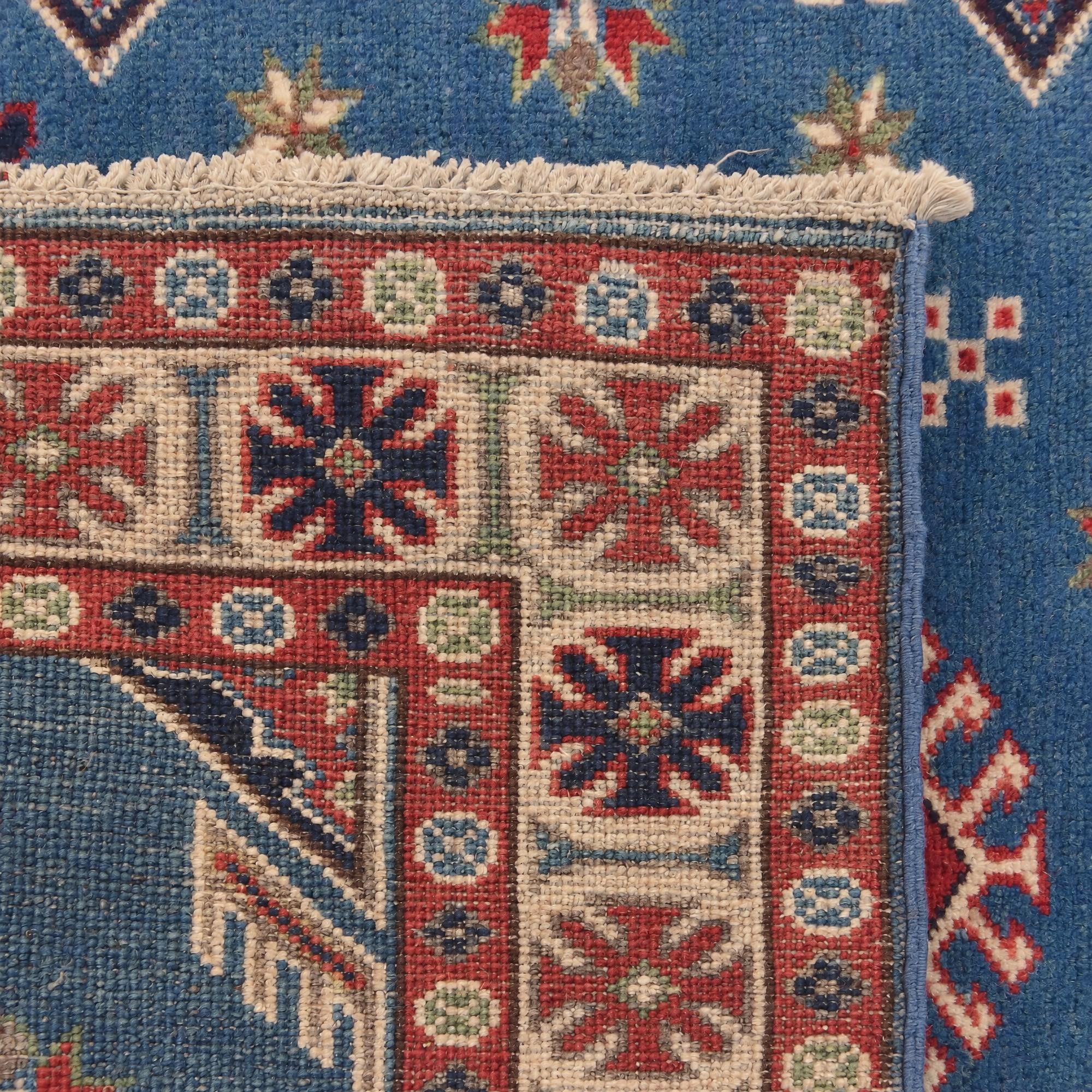 100cm x 115cm Hand Knotted Kazak Rug
