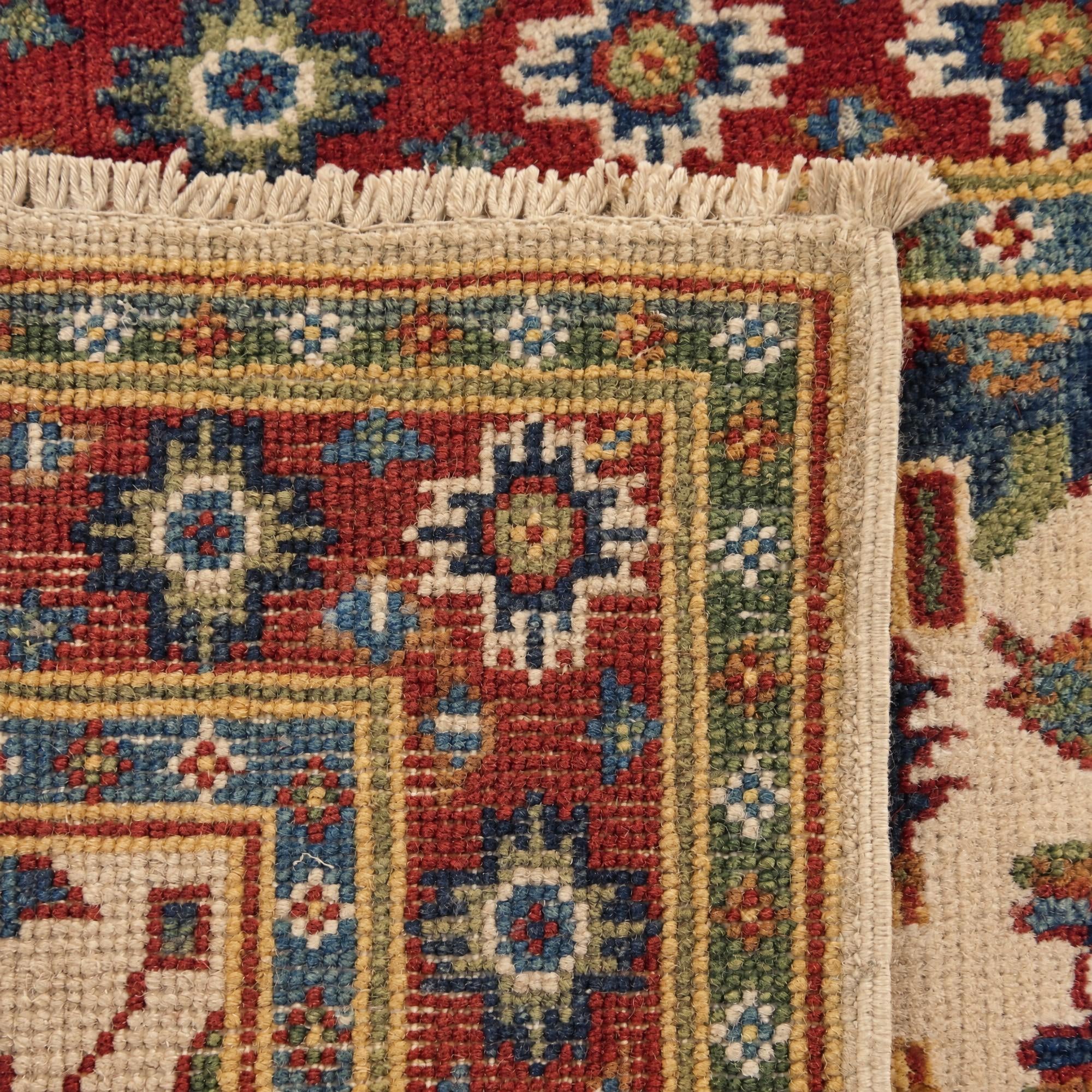 60cm x 100cm Hand Knotted Kazak Rug