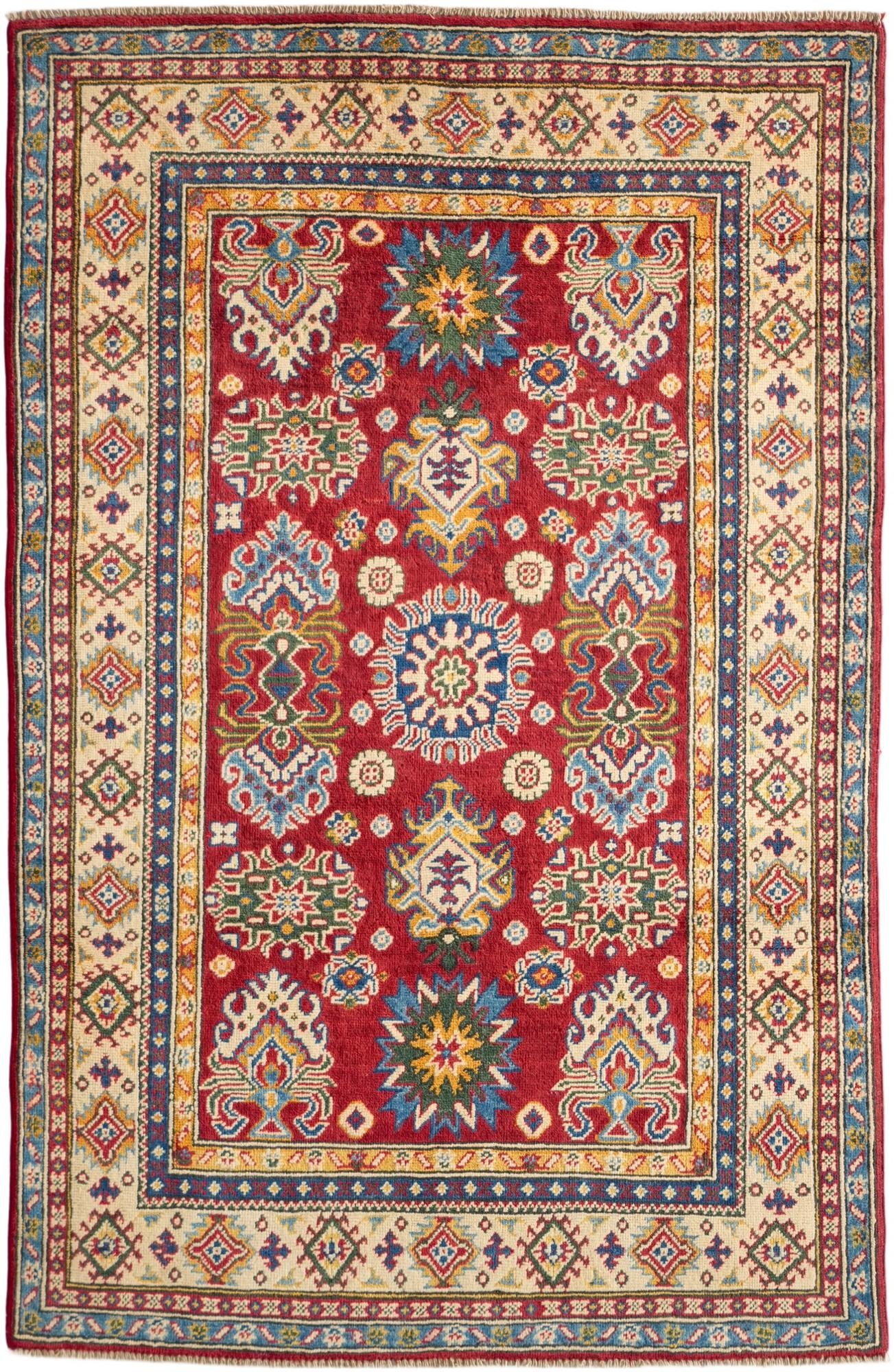 Detail image 2 of 9: 3' 10 x 5' 11 Hand Knotted Kazak Rug