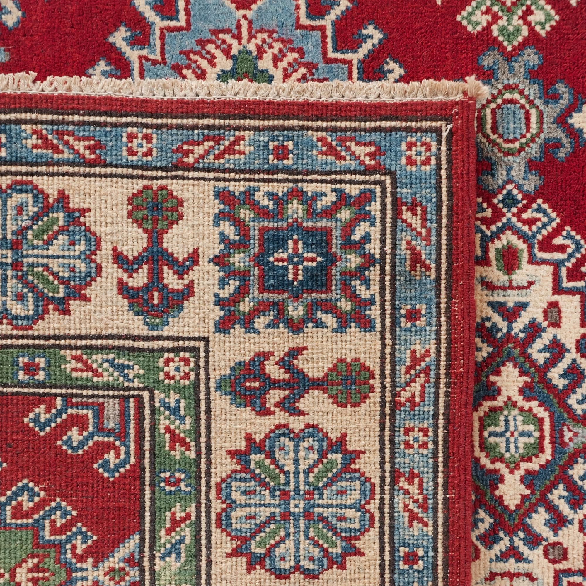 125cm x 185cm Handgeknüpft Kazak Teppich