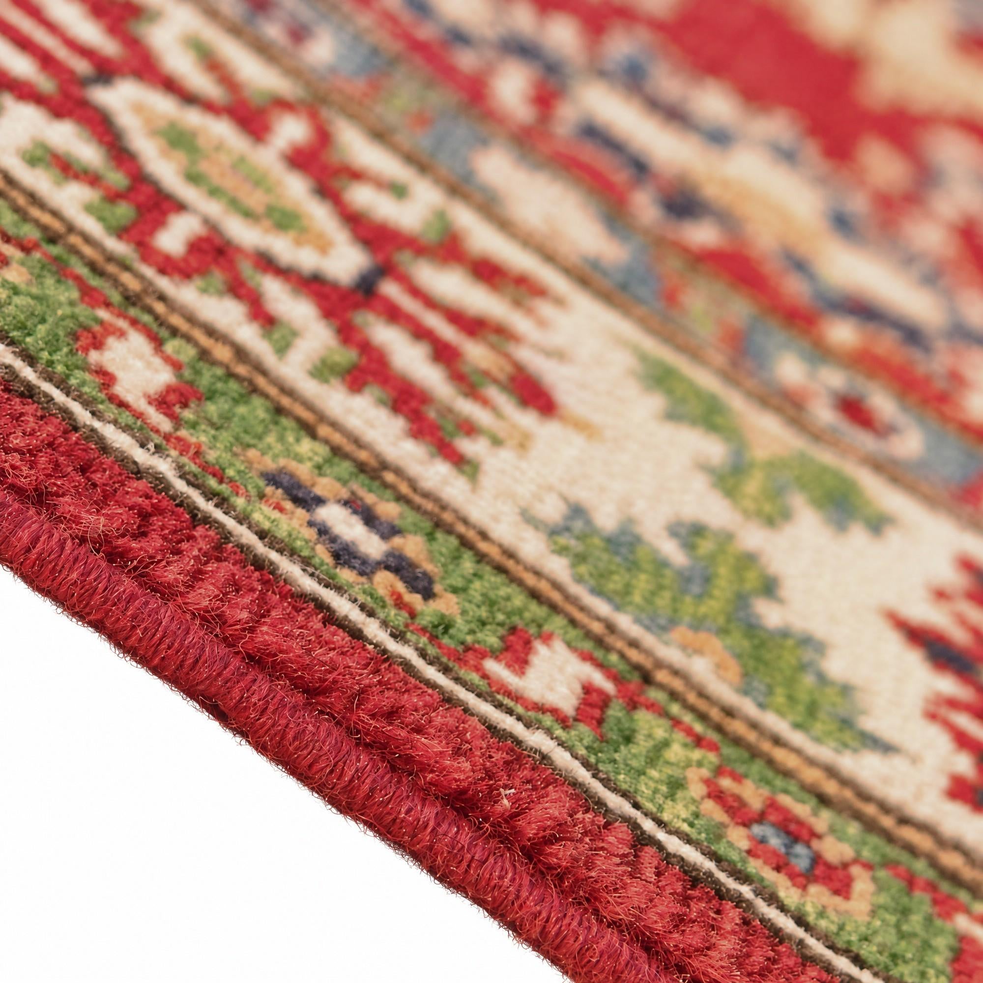 4' x 5' 9 Hand Knotted Kazak Rug