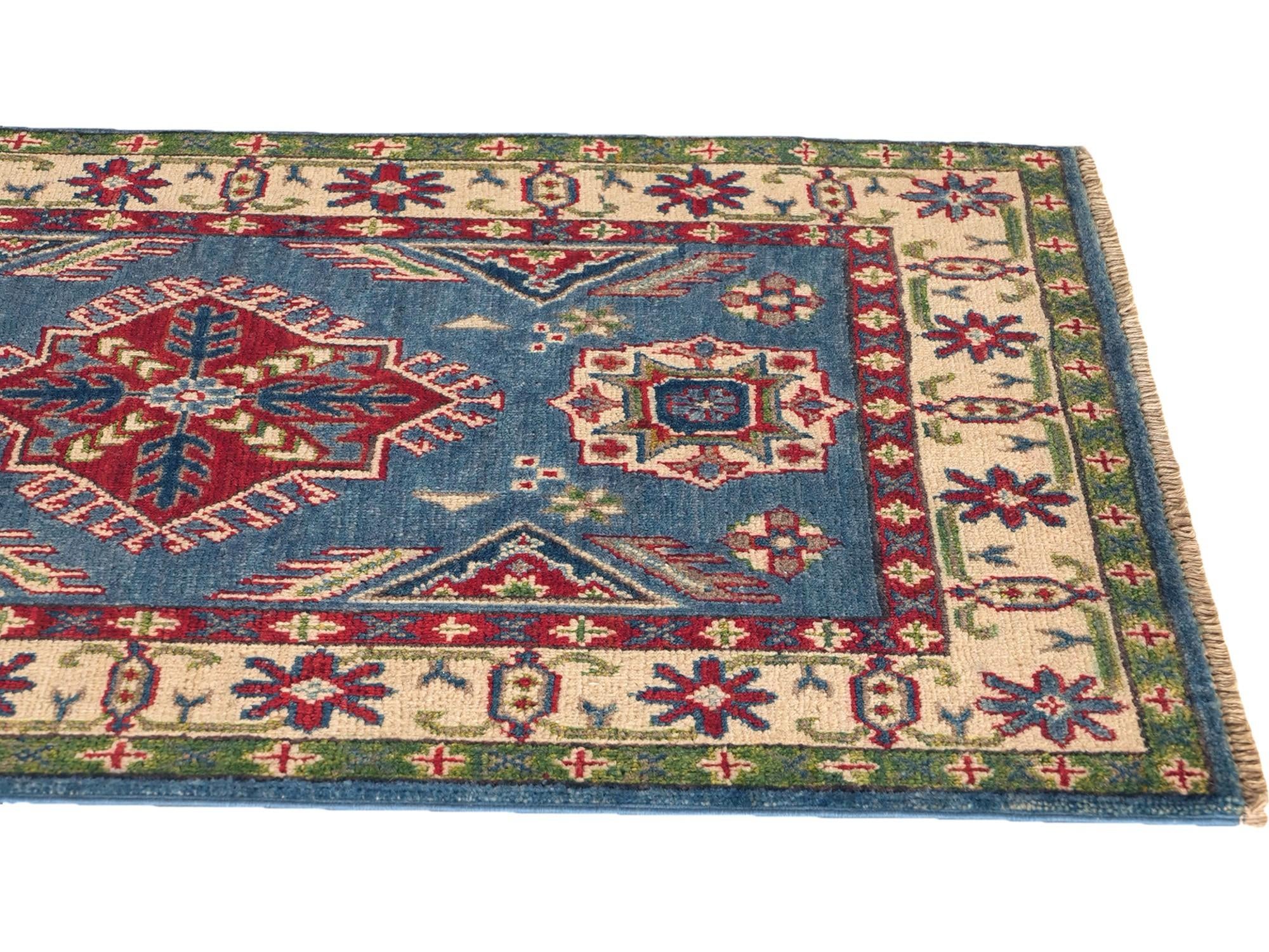 85cm x 130cm Hand Knotted Kazak Rug