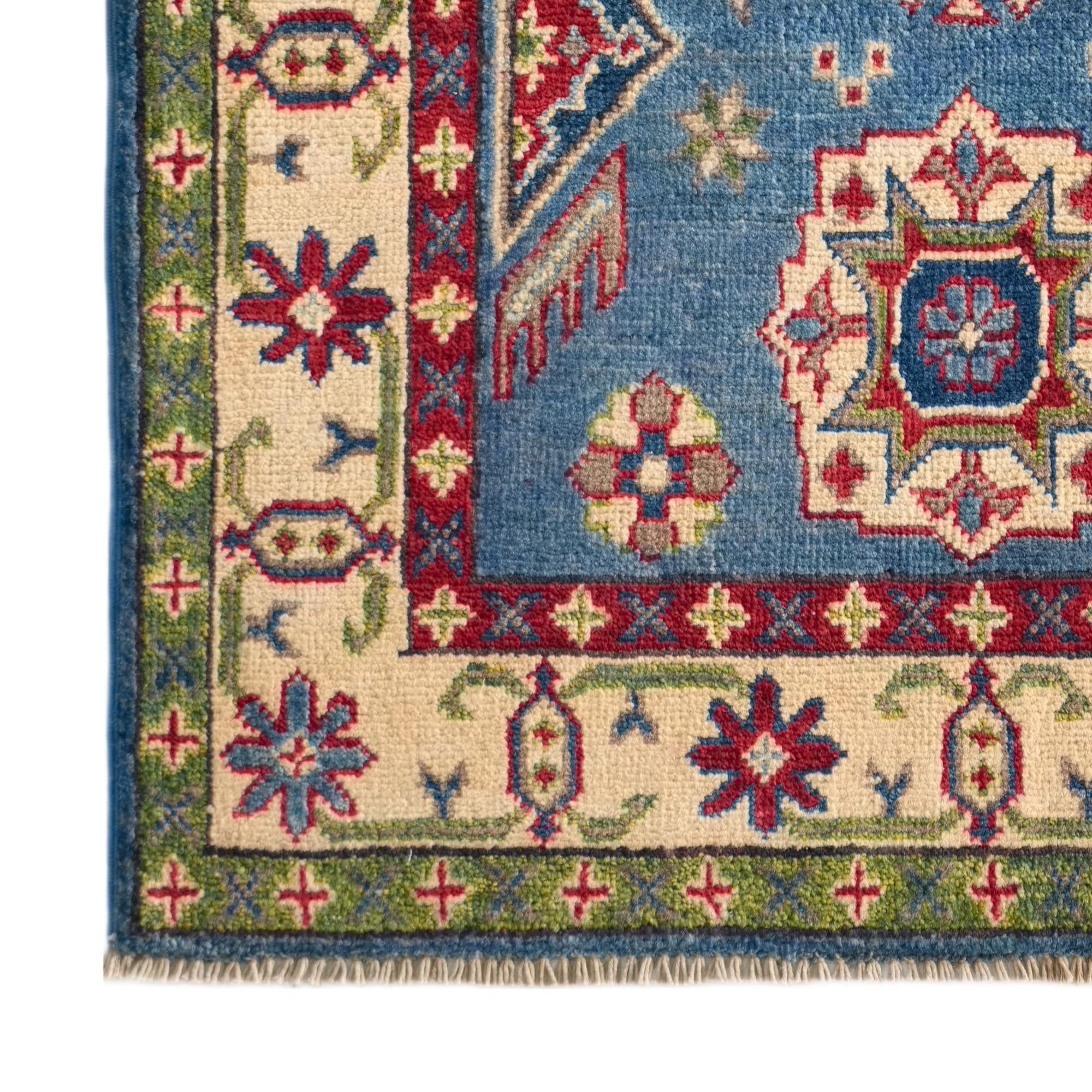 85cm x 130cm Hand Knotted Kazak Rug