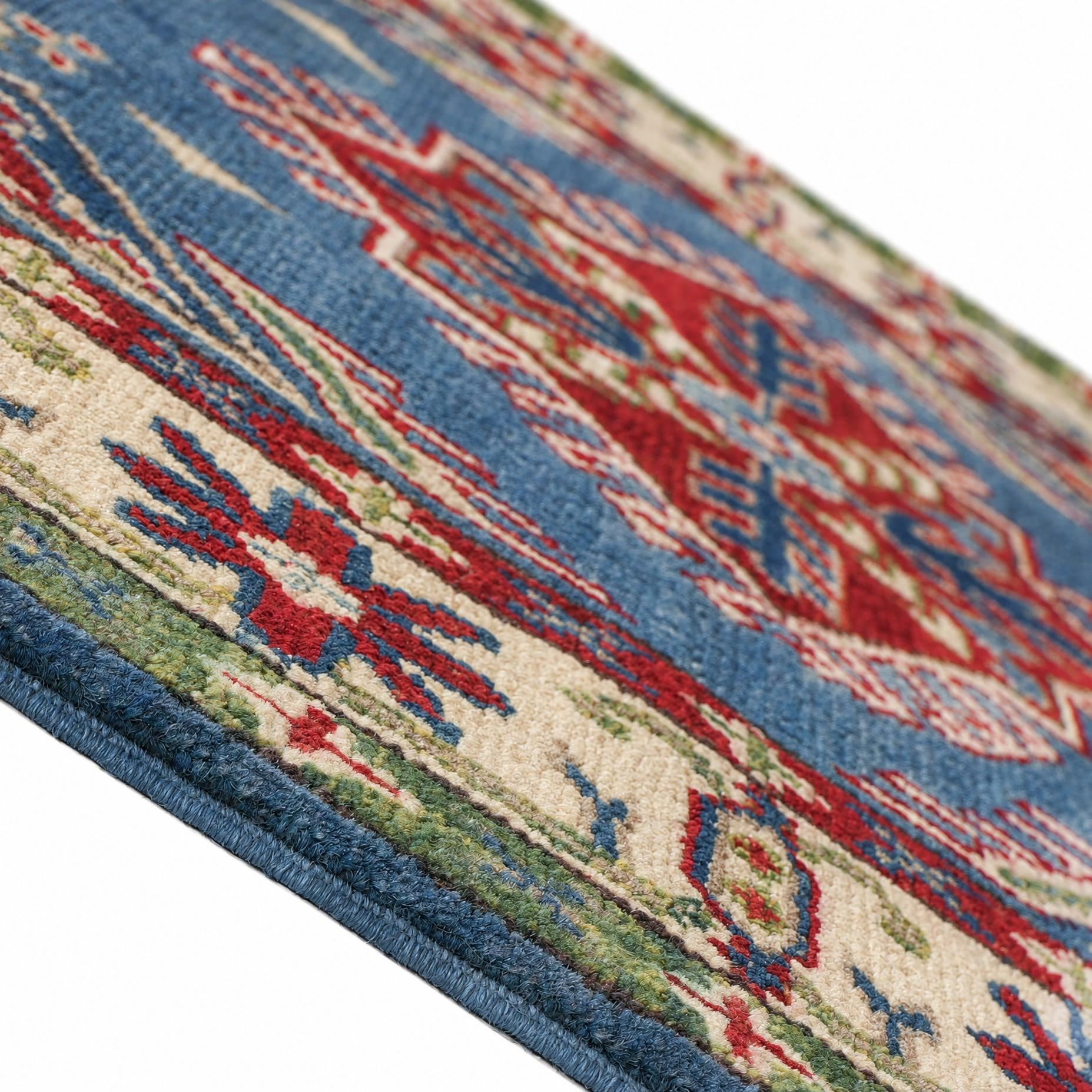 85cm x 130cm Handgeknüpft Kazak Teppich