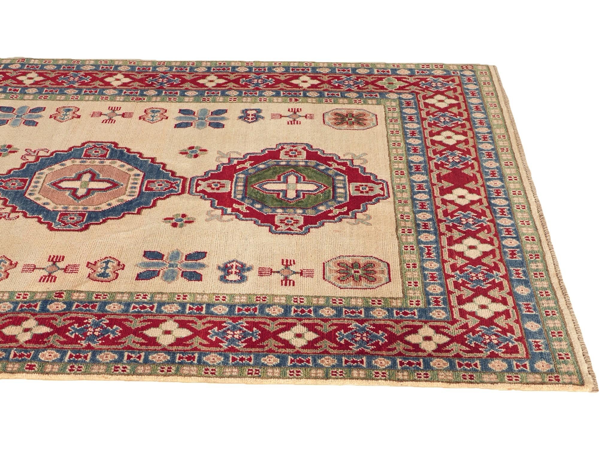 Detail image 6 of 10: 5' 3 x 6' 6 Hand Knotted Kazak Rug