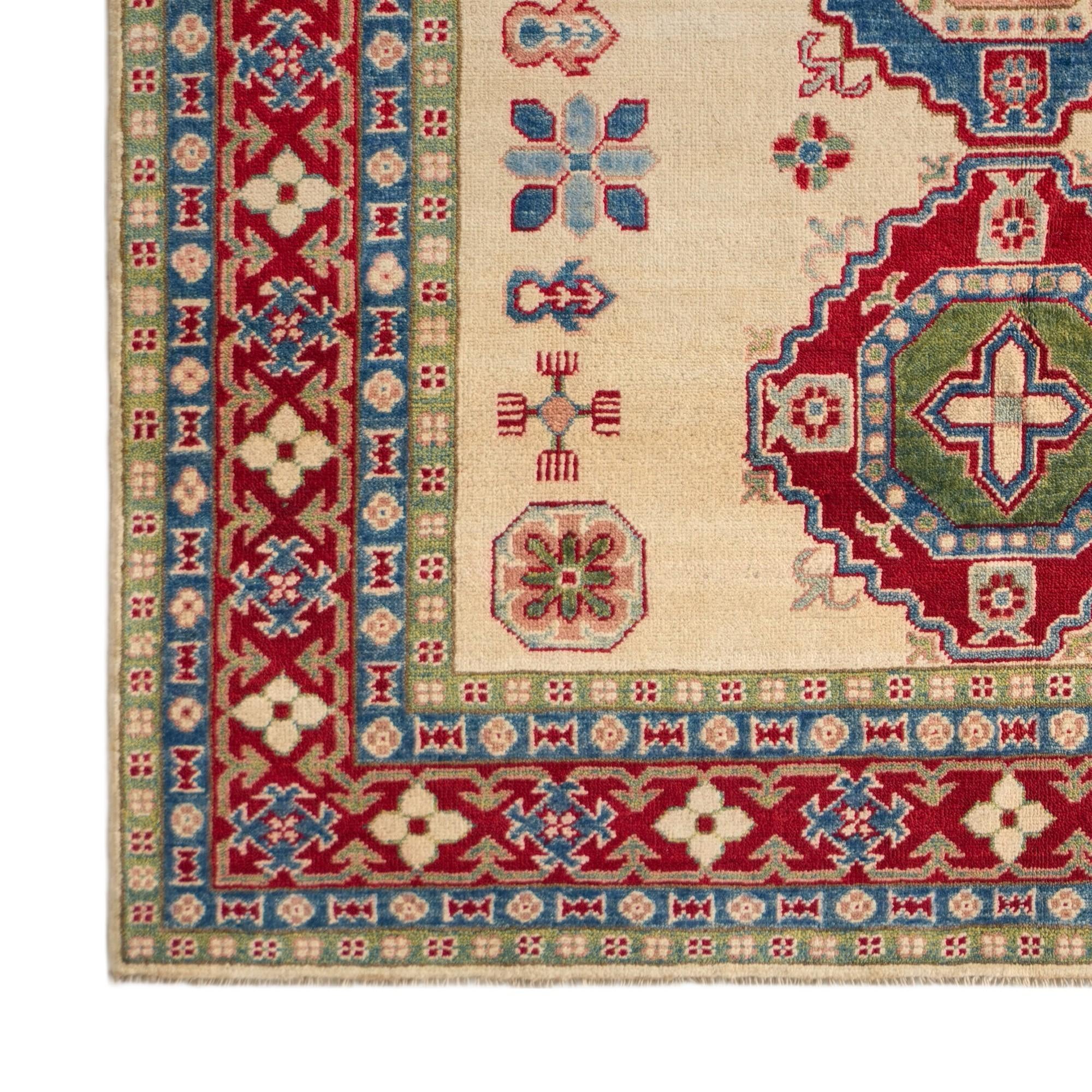 Detail image 7 of 10: 5' 3 x 6' 6 Hand Knotted Kazak Rug