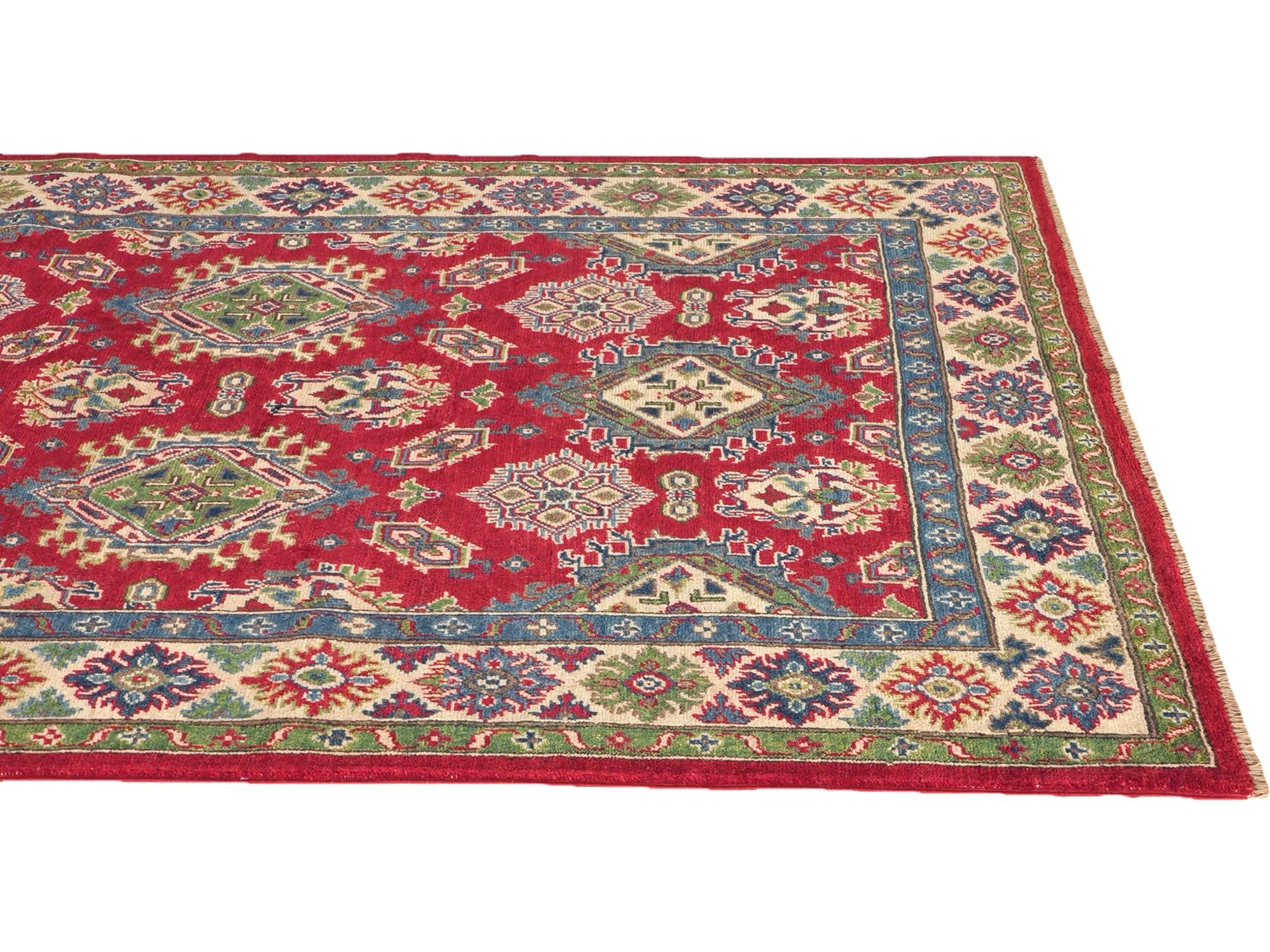 Detail image 6 of 10: 5' x 7' 1 Hand Knotted Kazak Rug
