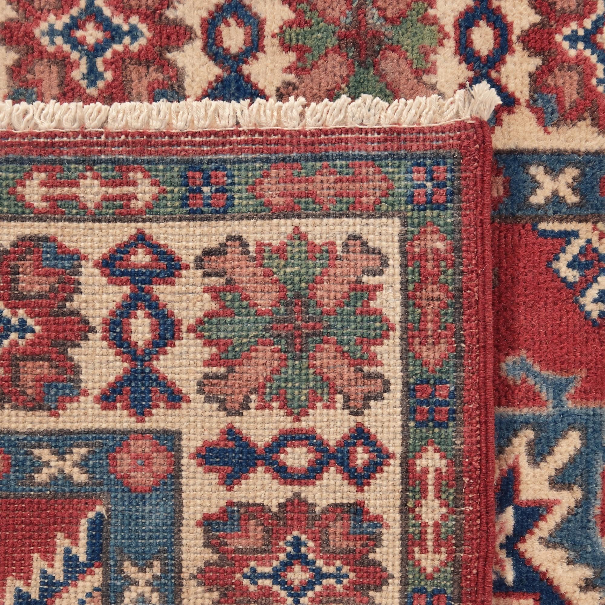 85cm x 125cm Hand Knotted Kazak Rug