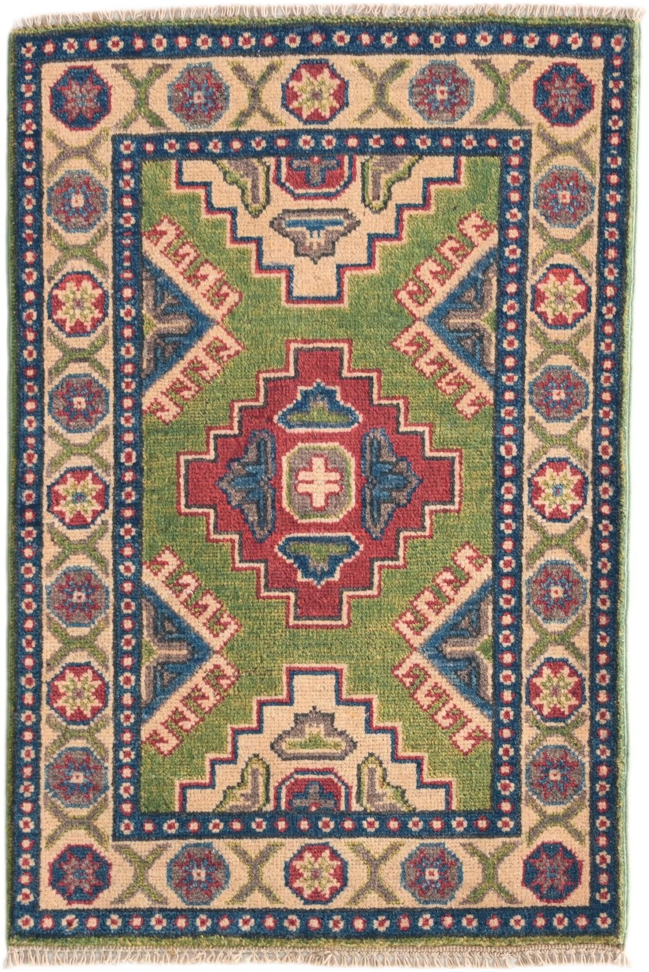 2' x 2' 11 Hand Knotted Kazak Rug