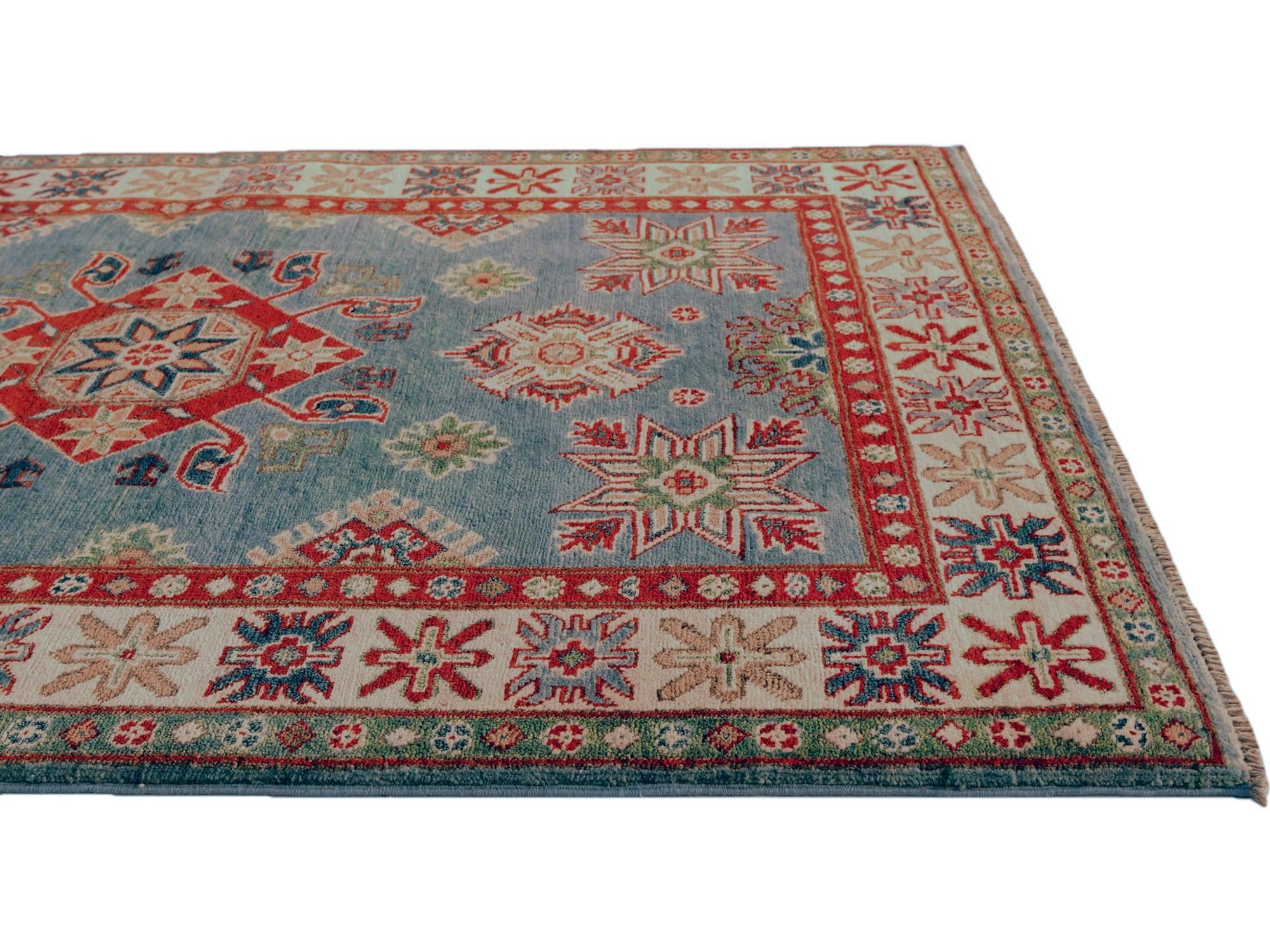 3' 6 x 5' 3 Hand Knotted Kazak Rug