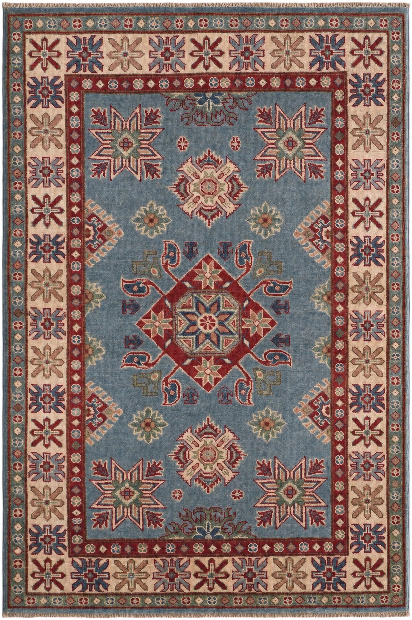 3' 6 x 5' 3 Hand Knotted Kazak Rug