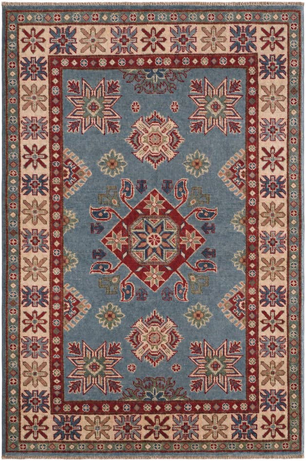 Detail image of 3' 6 x 5' 3 Hand Knotted Kazak Rug