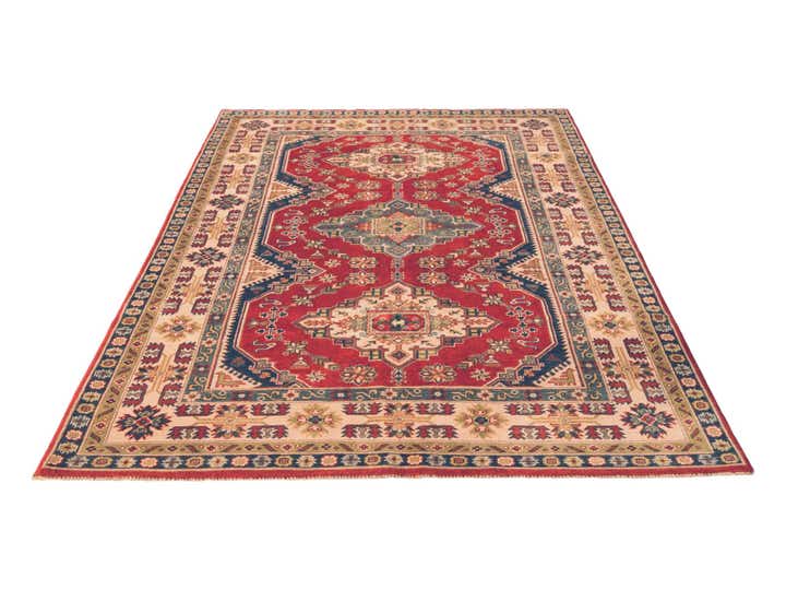 5' 10 x 8' 9 Hand Knotted Kazak Rug