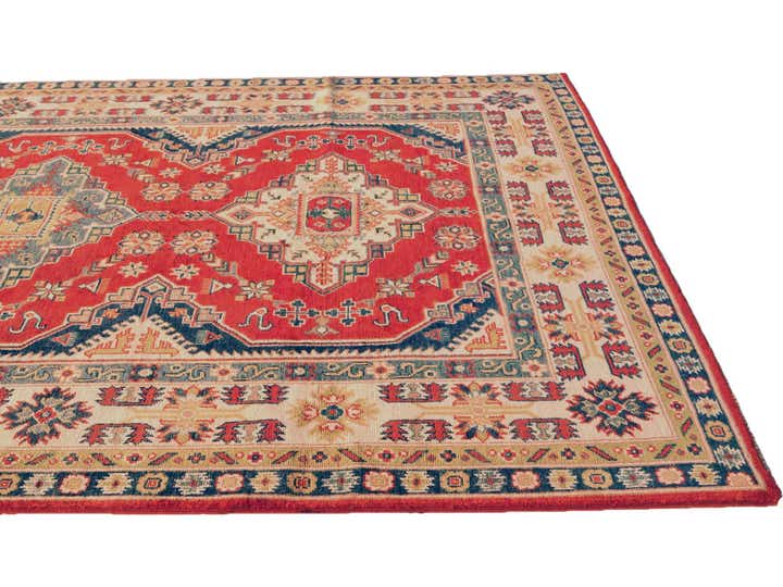 5' 10 x 8' 9 Hand Knotted Kazak Rug