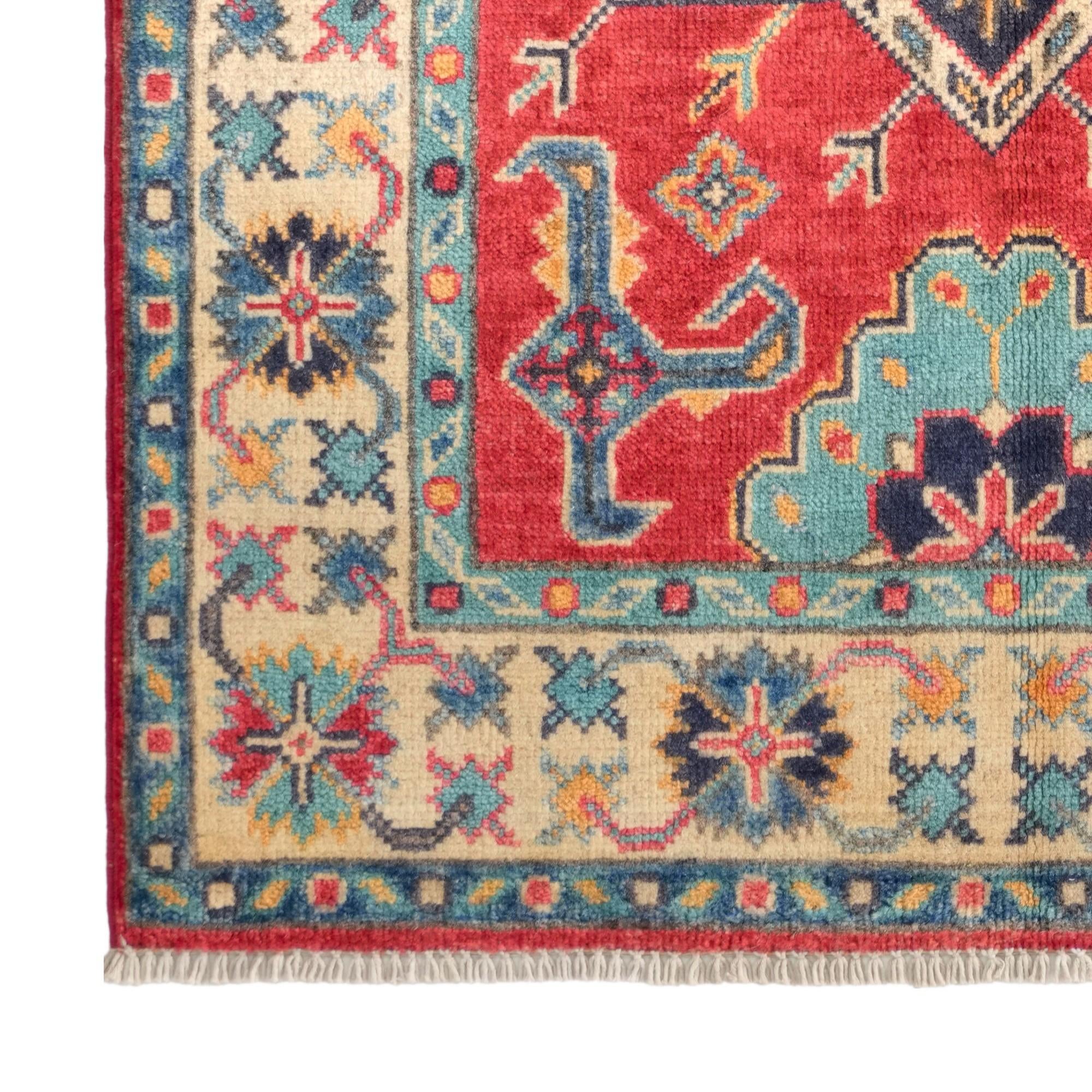 2' 7 x 4' 2 Hand Knotted Kazak Rug
