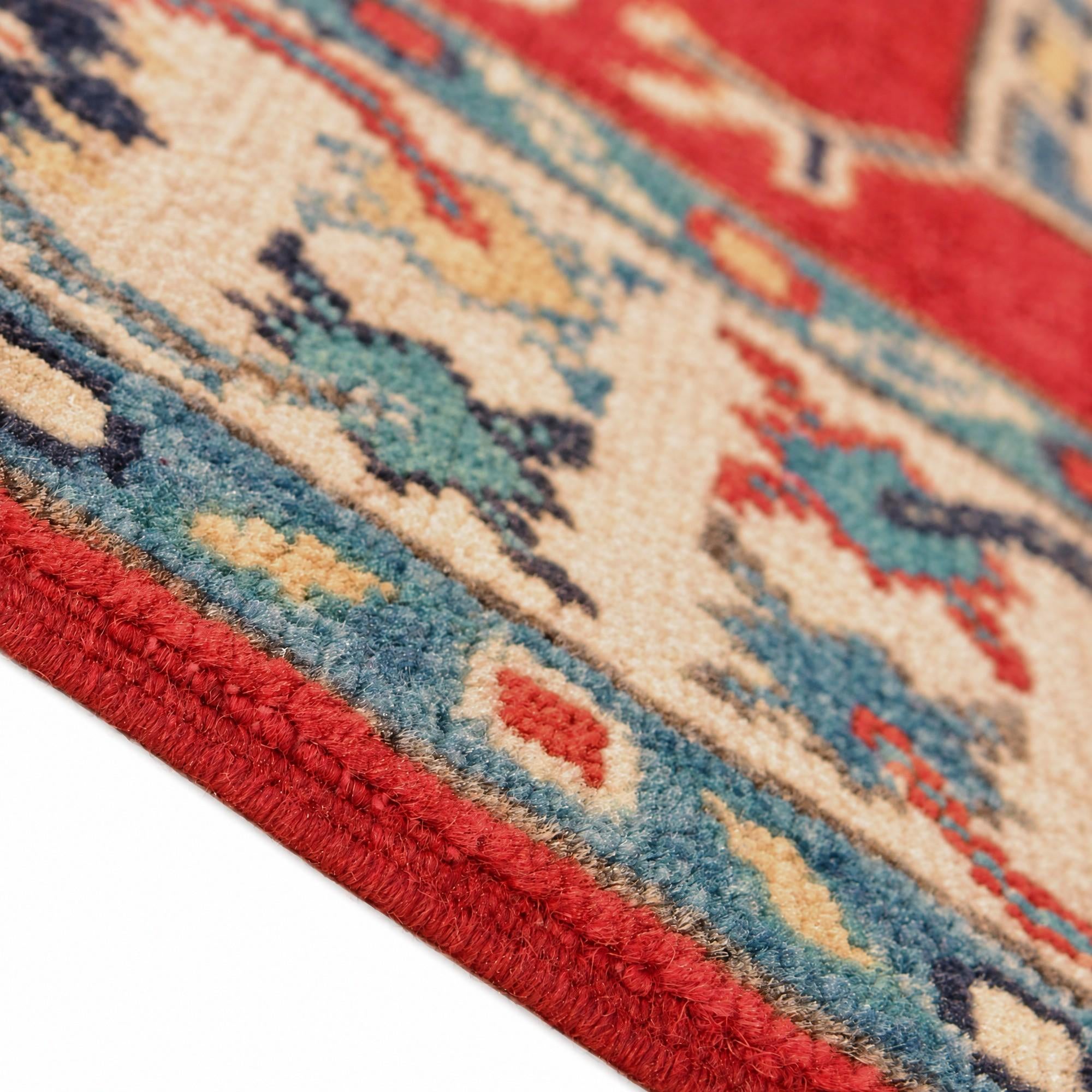 80cm x 125cm Hand Knotted Kazak Rug