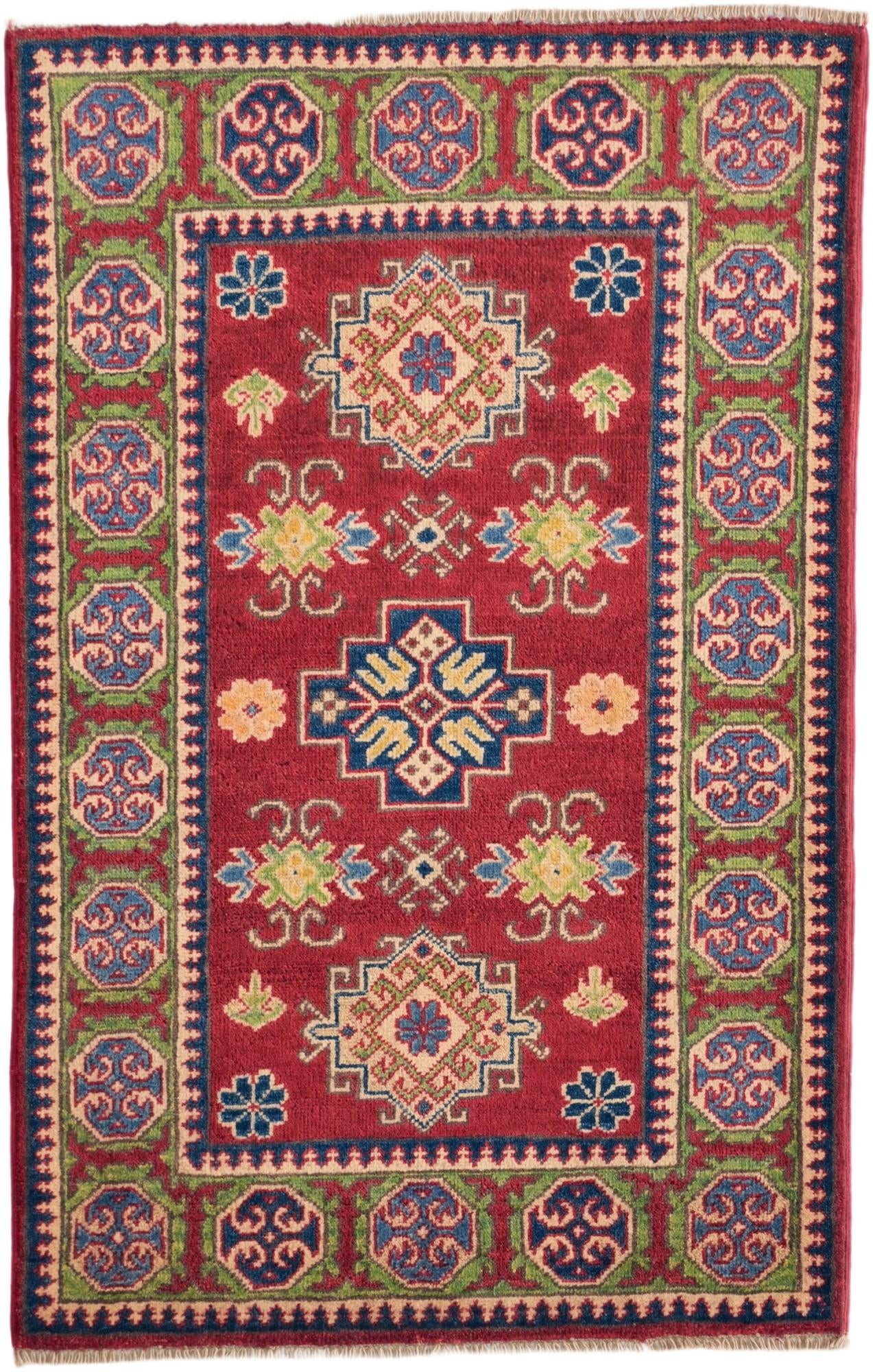 2' 7 x 4' 2 Hand Knotted Kazak Rug