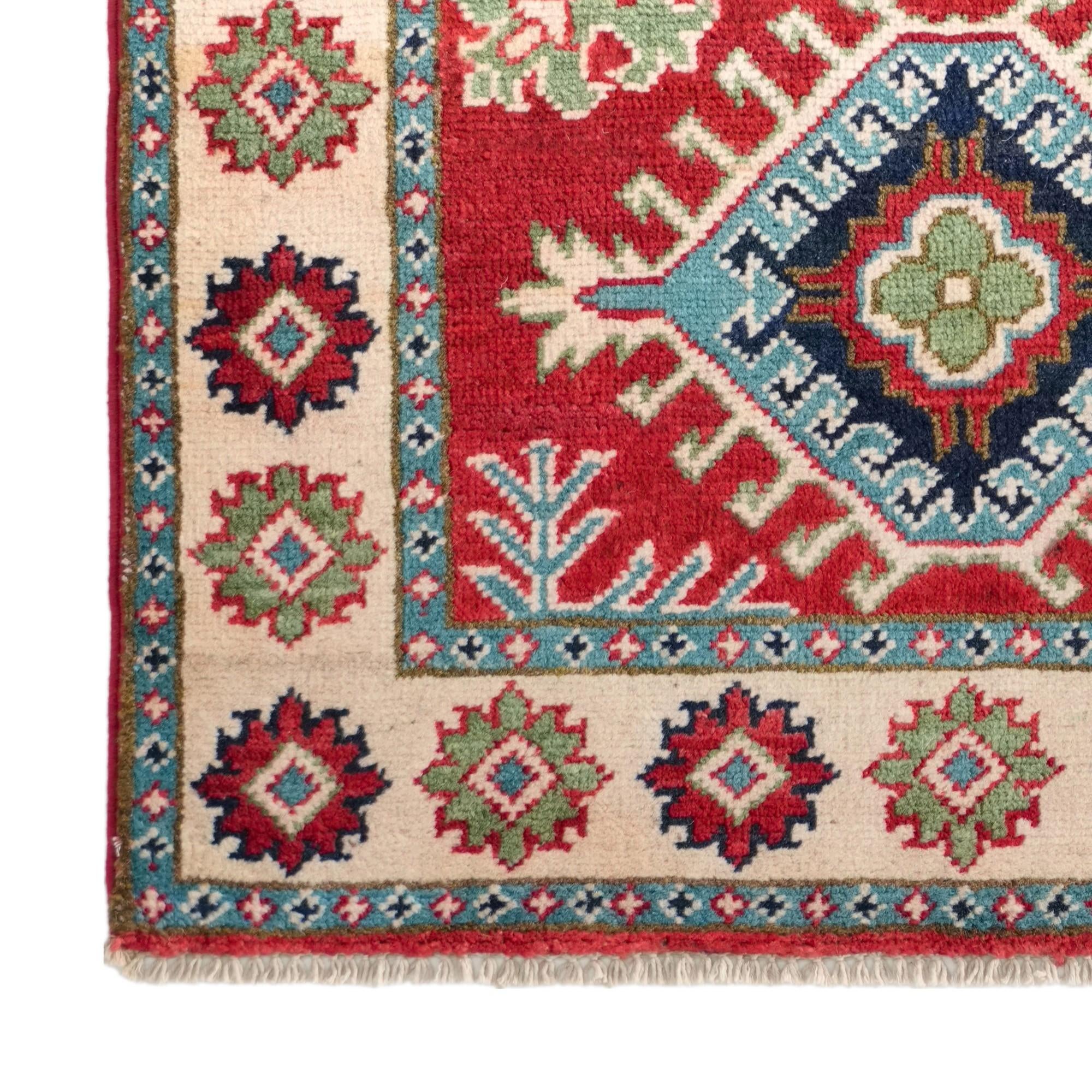 2' 7 x 4' 1 Hand Knotted Kazak Rug